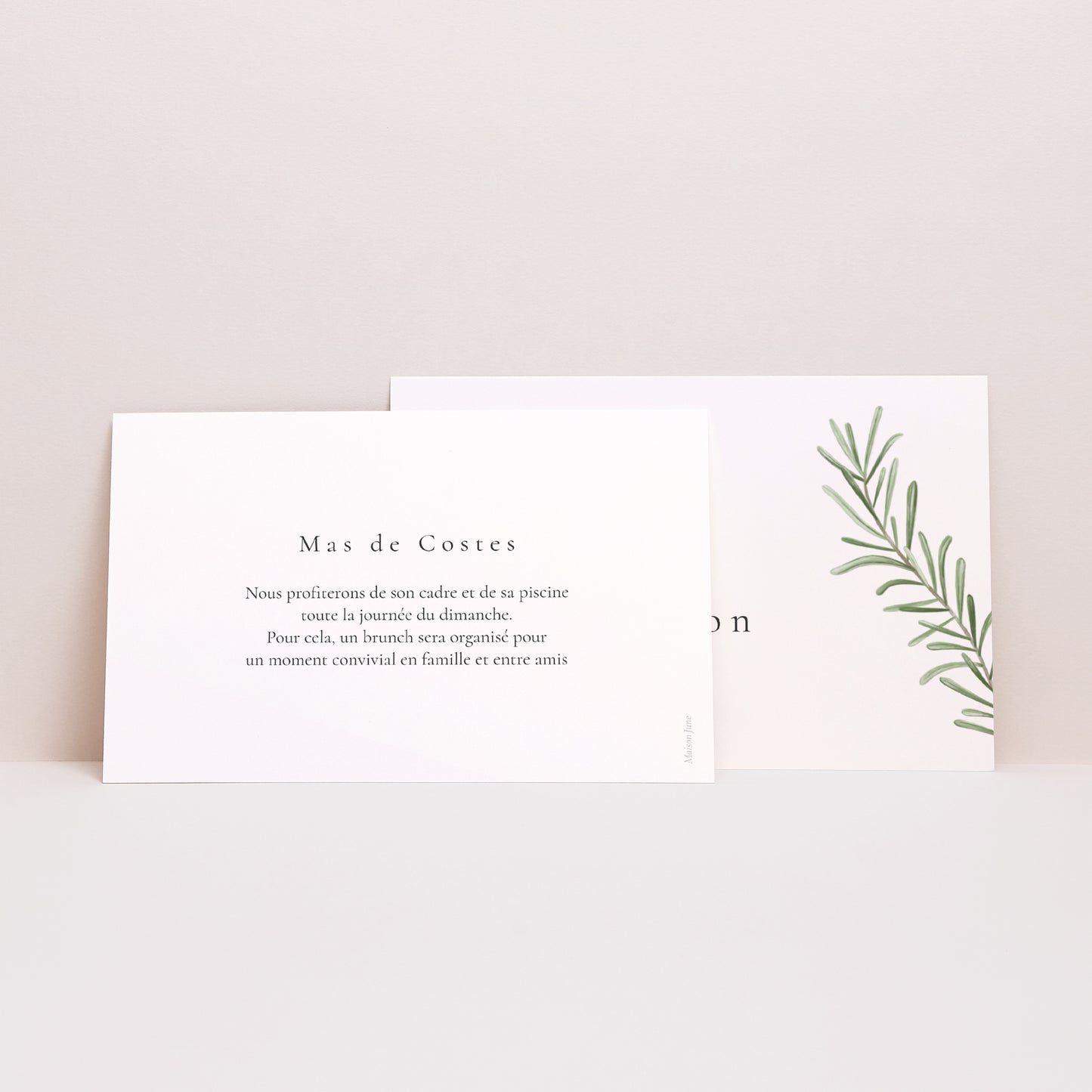 Invitations Mariage Paysage Romarin de Provence photo N° 2