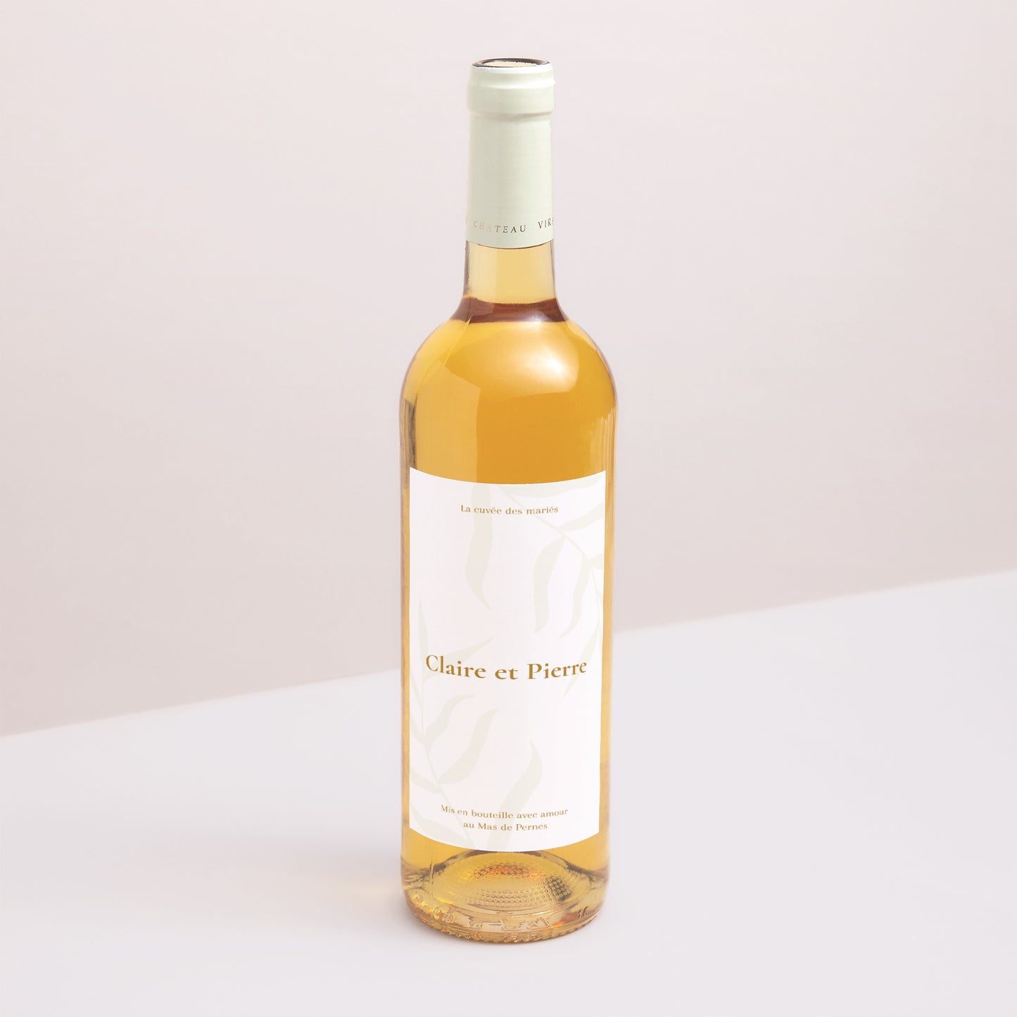 Etiquette bouteille Mariage Portrait Bohème Chic photo N° 1