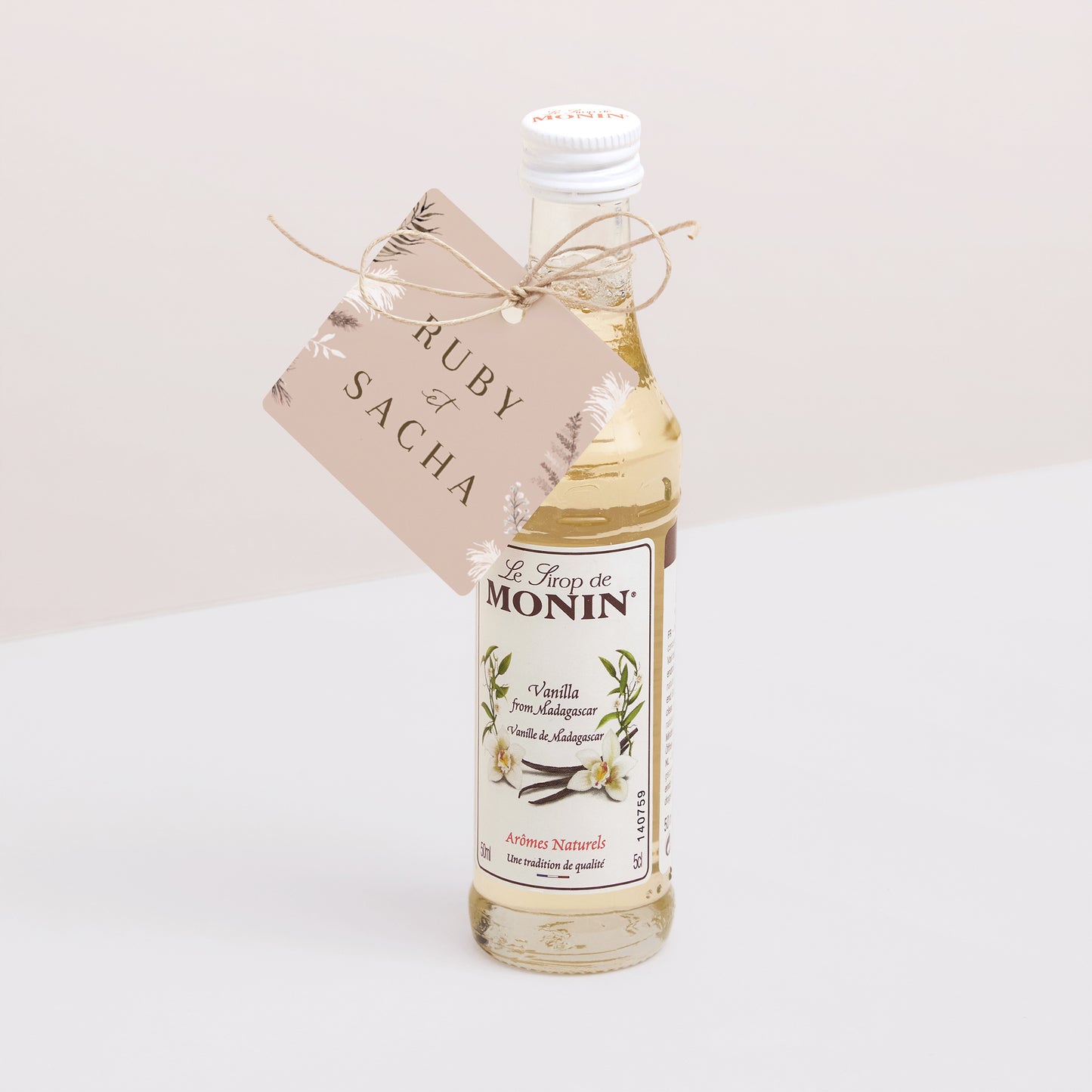 Etiquette perforée Mariage Carrée Bohème floral photo N° 3