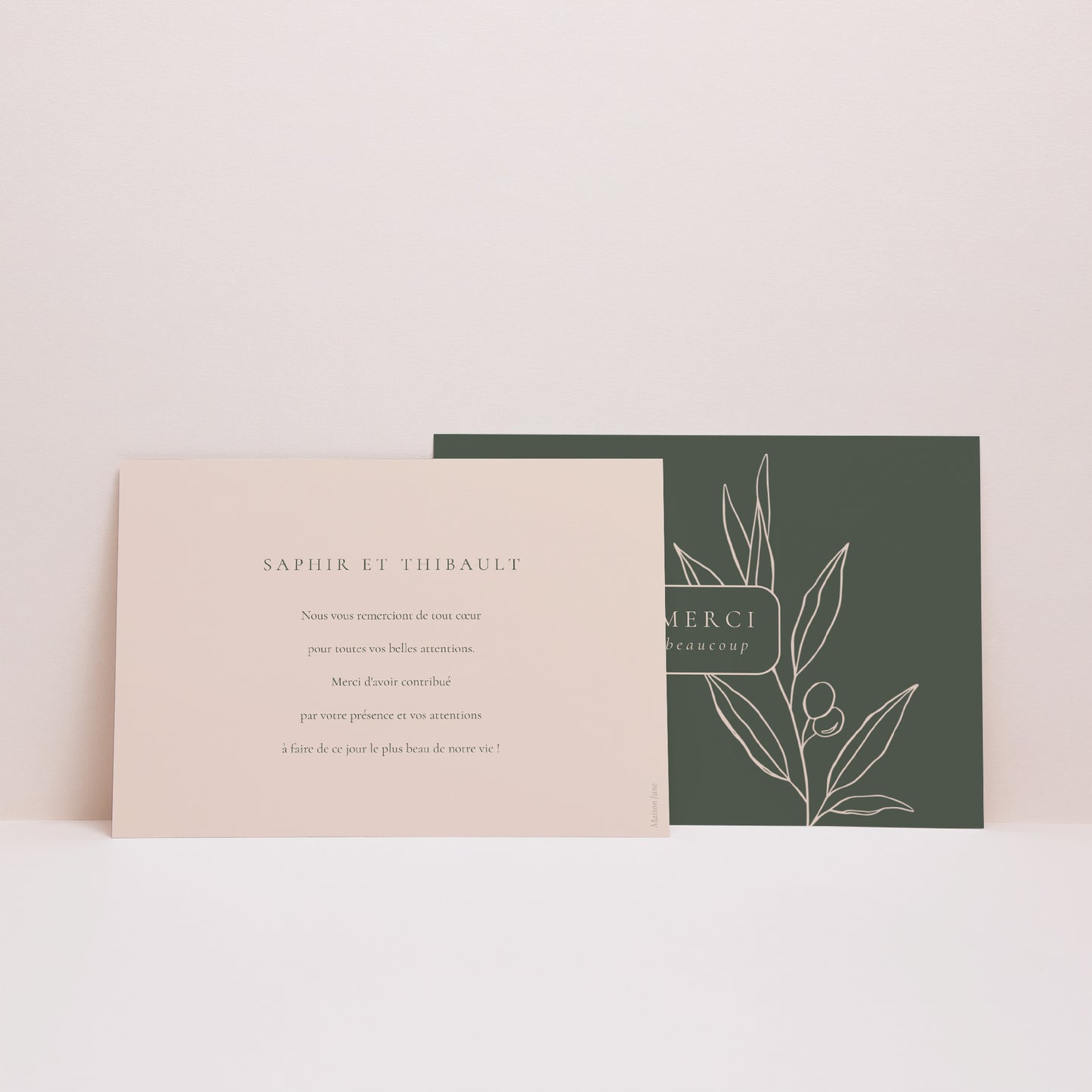 Remerciements Mariage Paysage L'union de l'olivier photo N° 3