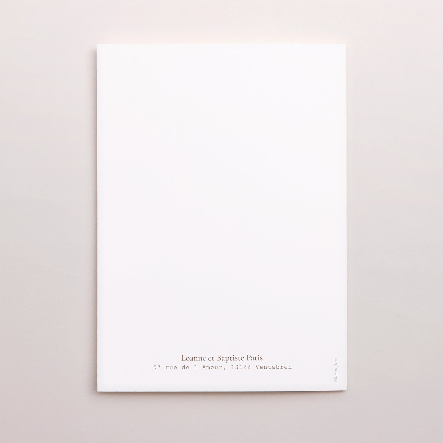 Remerciements Mariage Portrait double volet Fleurs Séchées photo N° 3