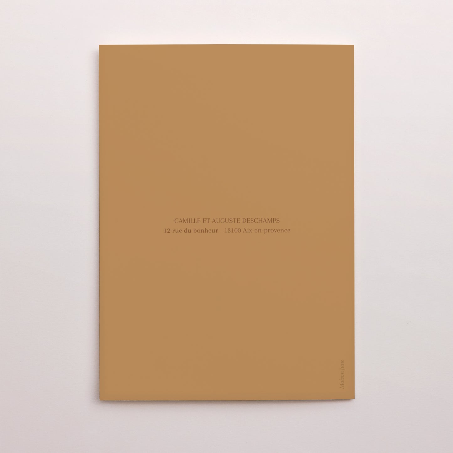 Remerciements Mariage Portrait double volet Bord de Mer photo N° 3