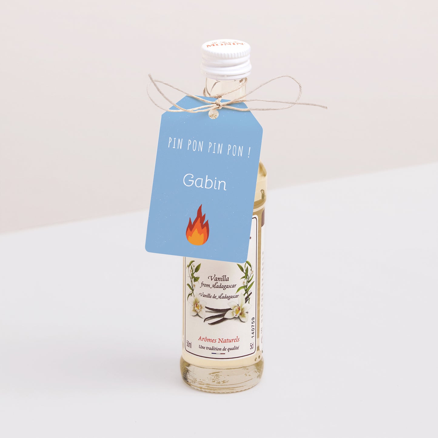 Etiquette perforée Anniversaire Enfant Fanion Pompier en feu ! photo N° 3