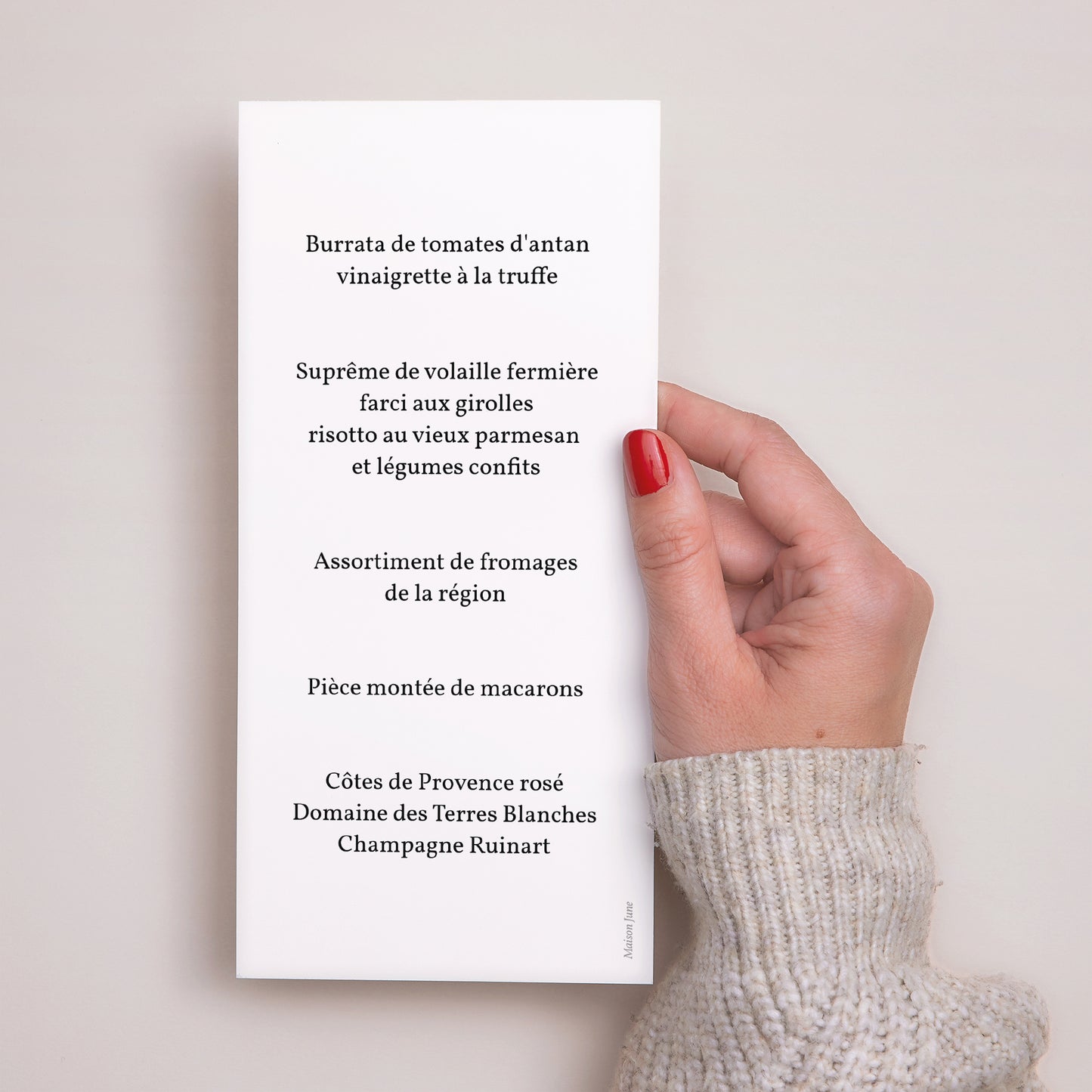 Menu Baptême Panoramique portrait Floral Doré & Motifs photo N° 3