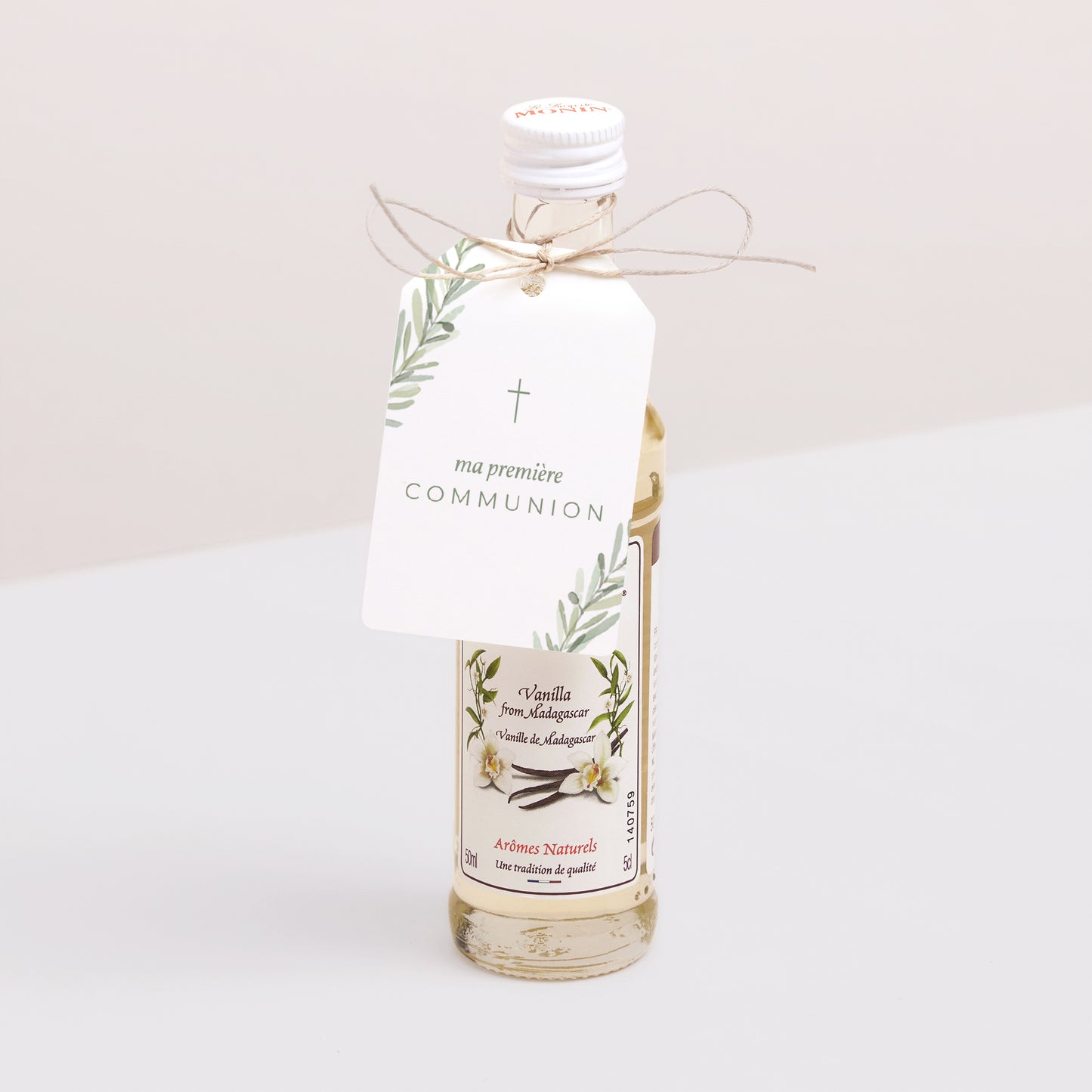 Etiquette perforée Communion Fanion Couronne d'olivier photo N° 3