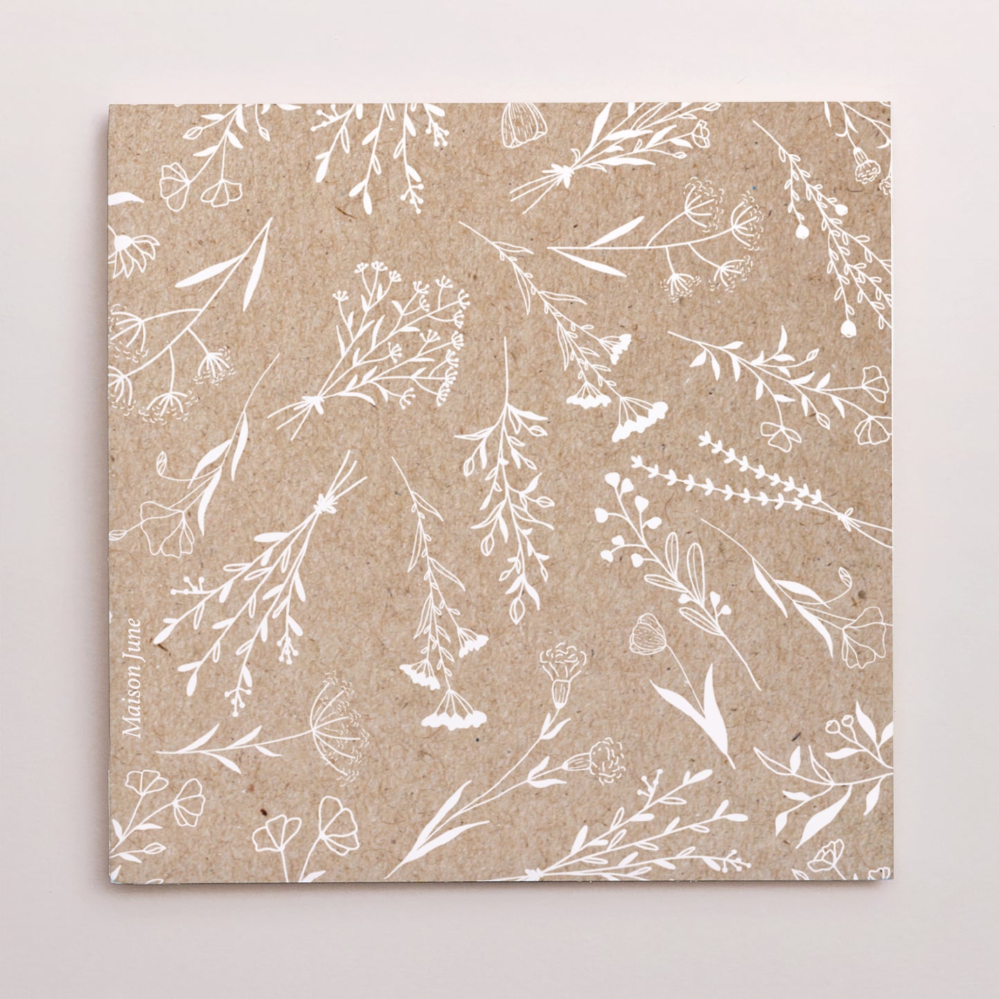 Remerciements Communion Carré double volet demi-lune Liberty Blanc photo N° 3