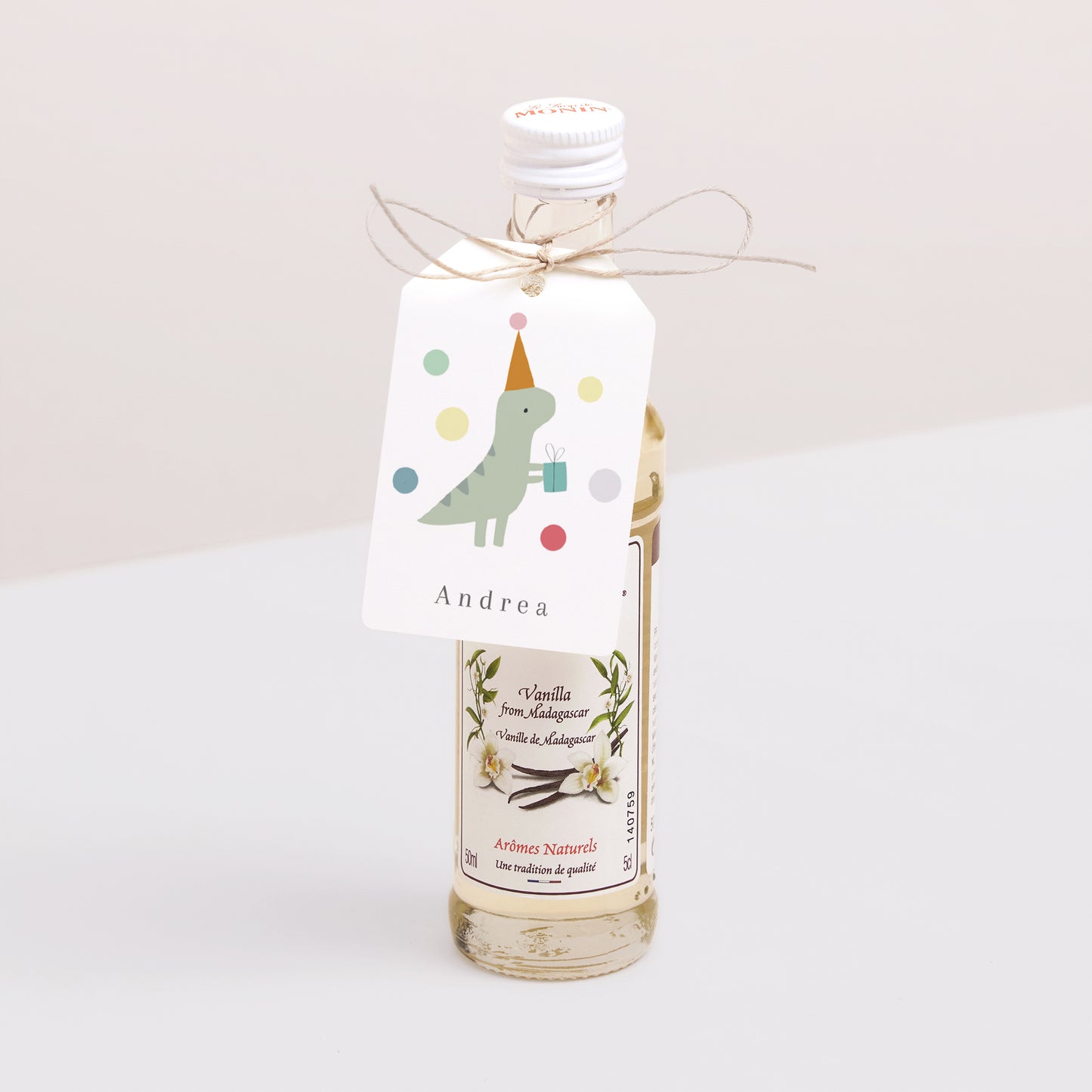 Etiquette perforée Anniversaire Enfant Fanion La salsa du Dino photo N° 3