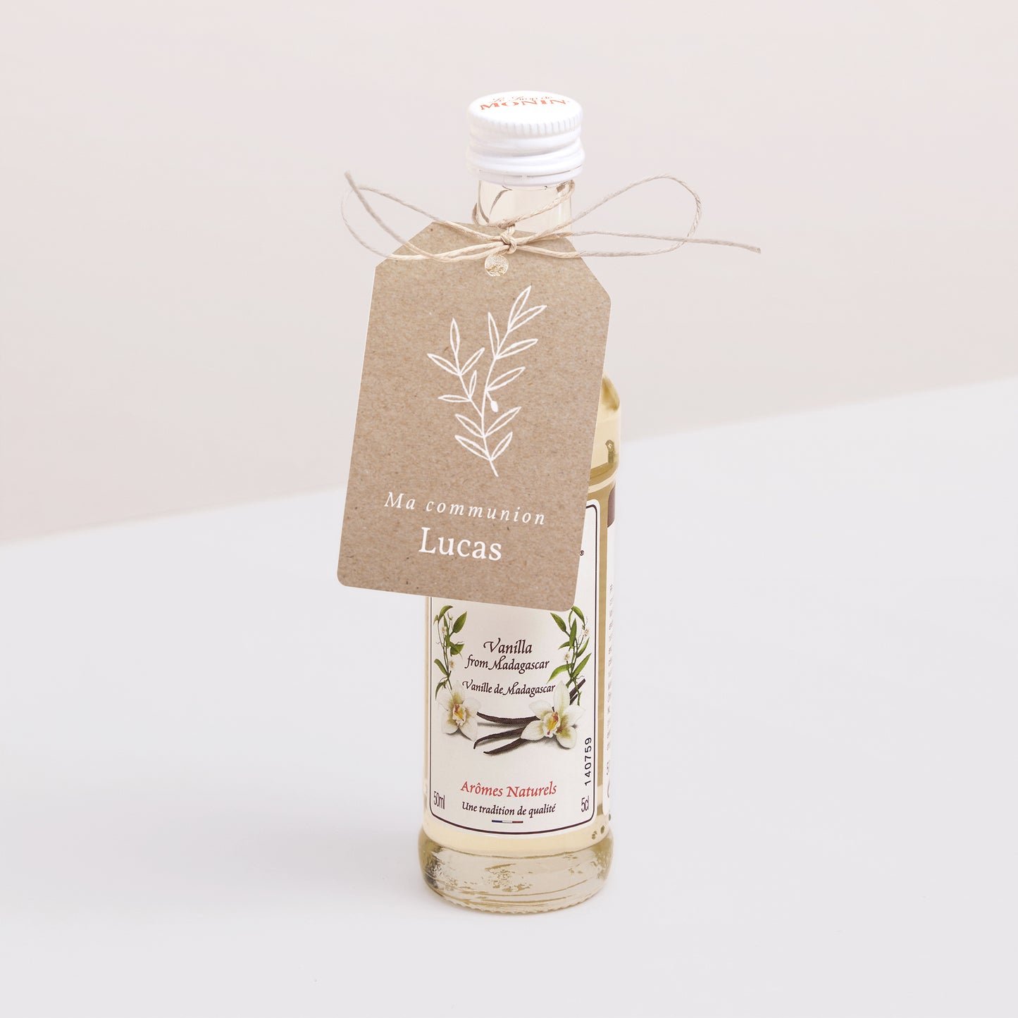 Etiquette perforée Communion Fanion Église, Effet Kraft photo N° 3