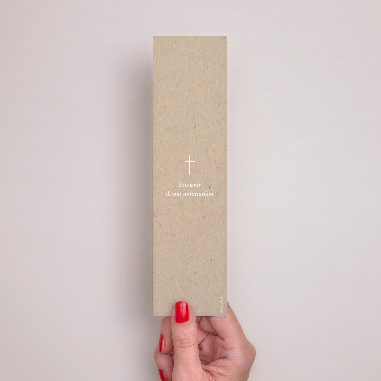 Marque-page Communion Marque-page Imitation Kraft & Brin d'olivier photo N° 3