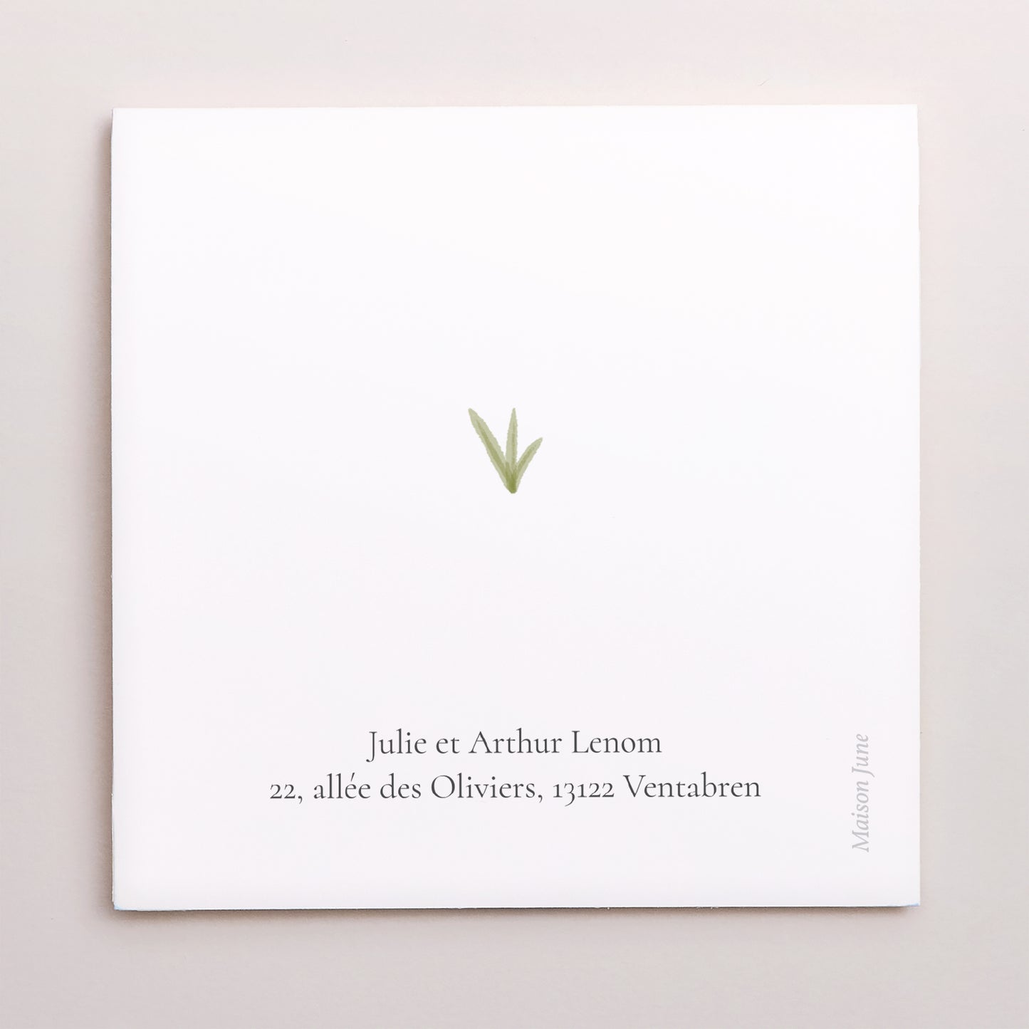 Remerciements Confirmation Carré double volet demi-lune L'Agneau du Sauveur photo N° 3