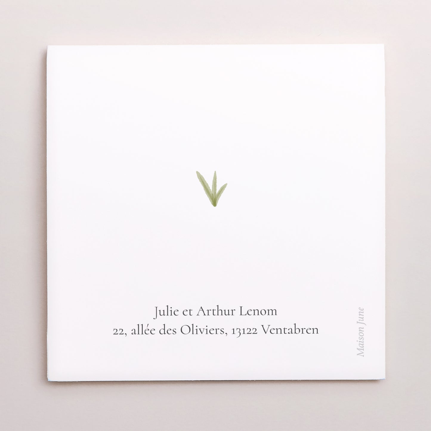 Remerciements Confirmation Carré double volet demi-lune L'Agneau du Sauveur photo N° 3