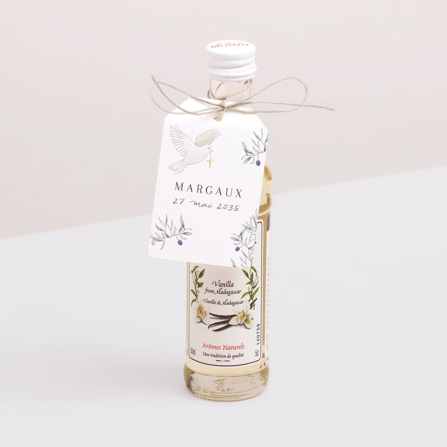 Etiquette perforée Confirmation Fanion L'olivier et la colombe photo N° 3