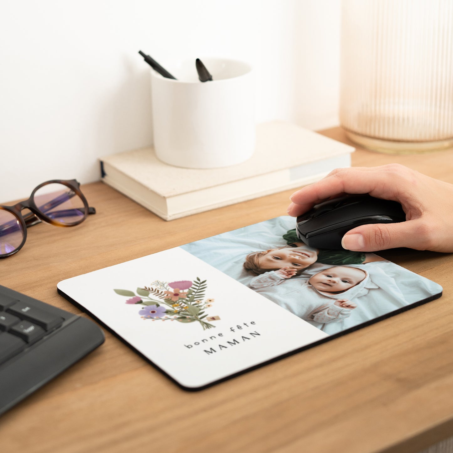 Tapis de souris Objets Rectangle Bouquet de Fête photo N° 2