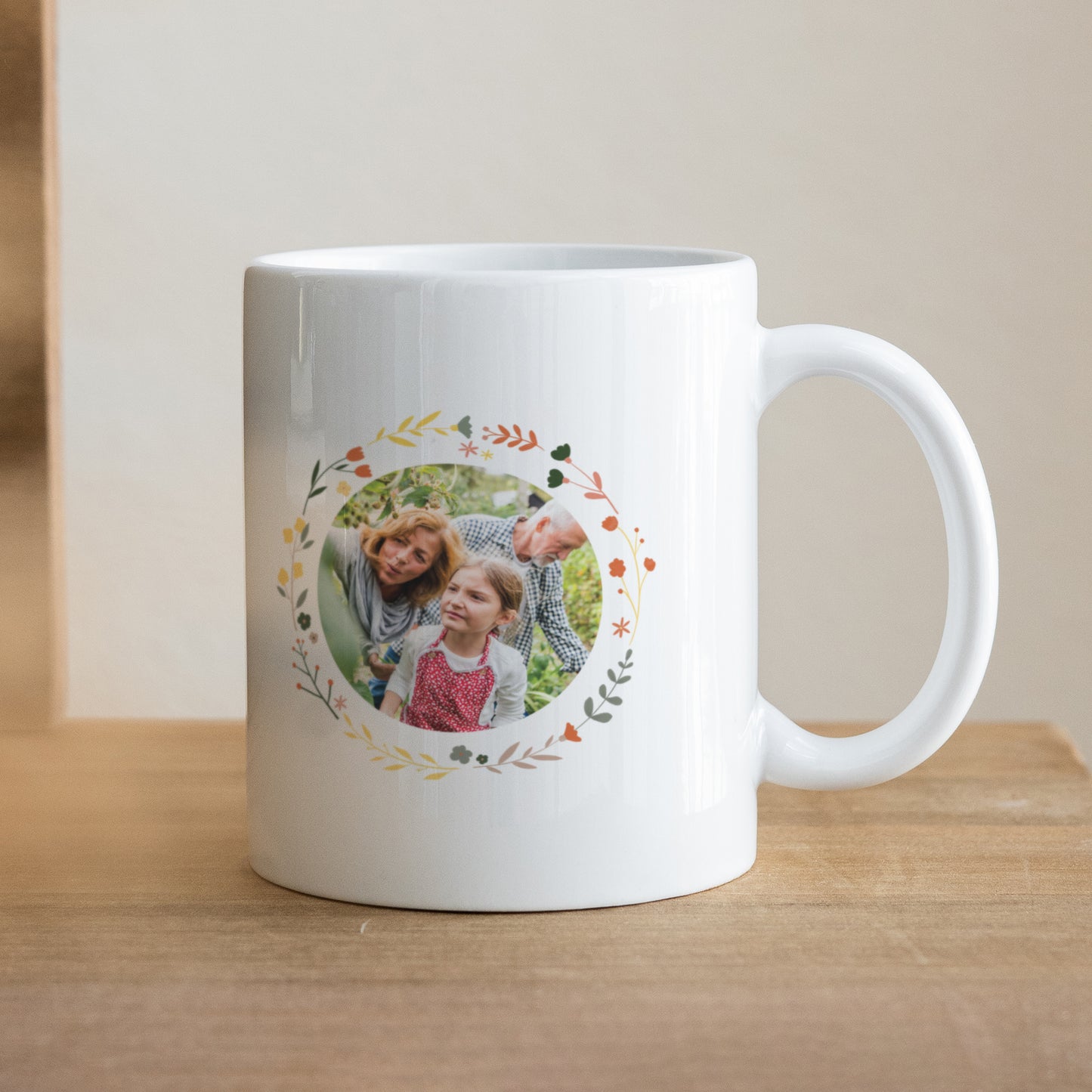 Mug Objets Blanc Fleurs du Coeur photo N° 1