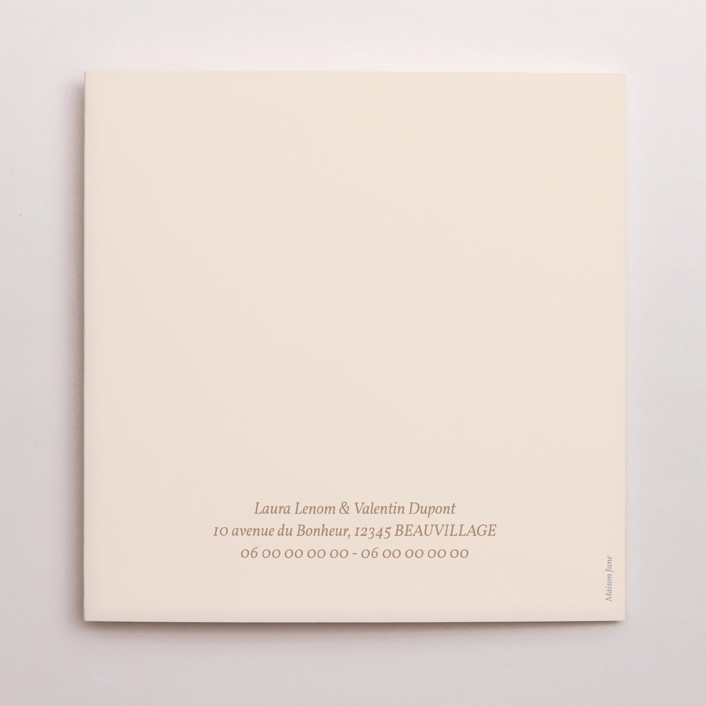 Faire-part Mariage Triptyque ouverture fenêtre Fleurs sauvages photo N° 3