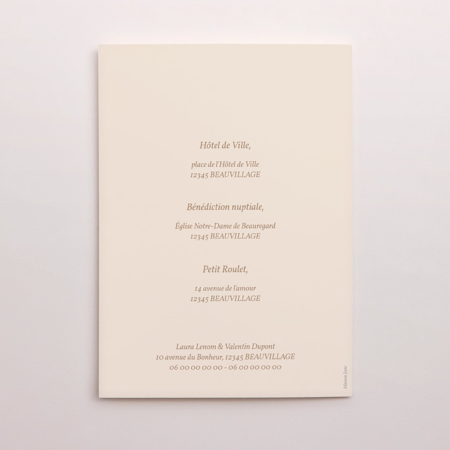 Faire-part Mariage Portrait double volet Fleurs sauvages photo N° 3