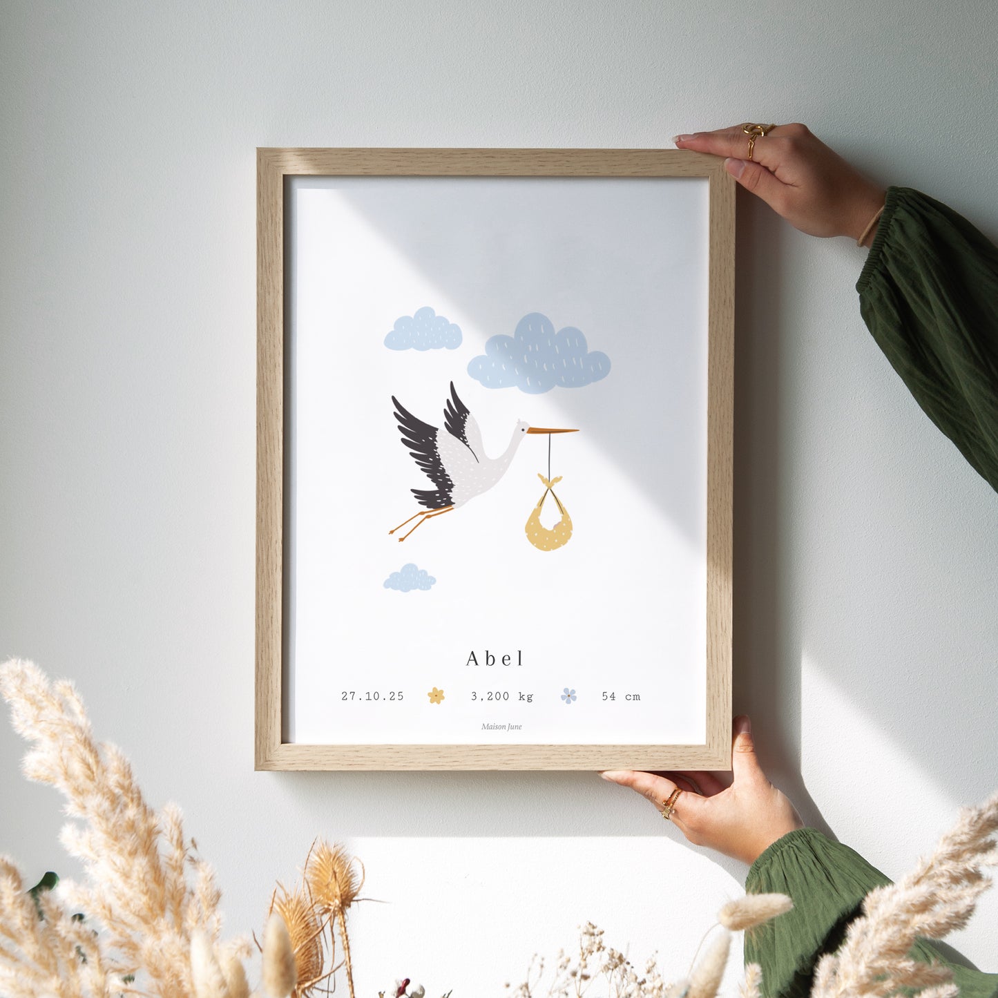Affiche Naissance Portrait Le voyage de la cigogne photo N° 2