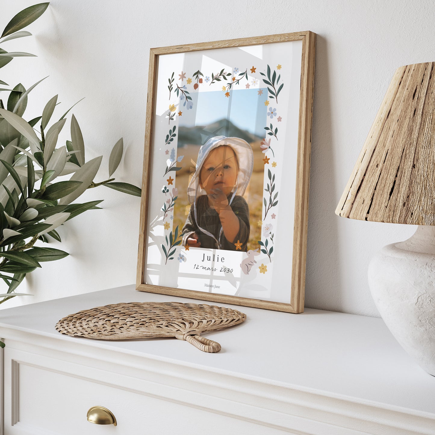 Affiche Naissance Portrait Féerie de la nature photo N° 5