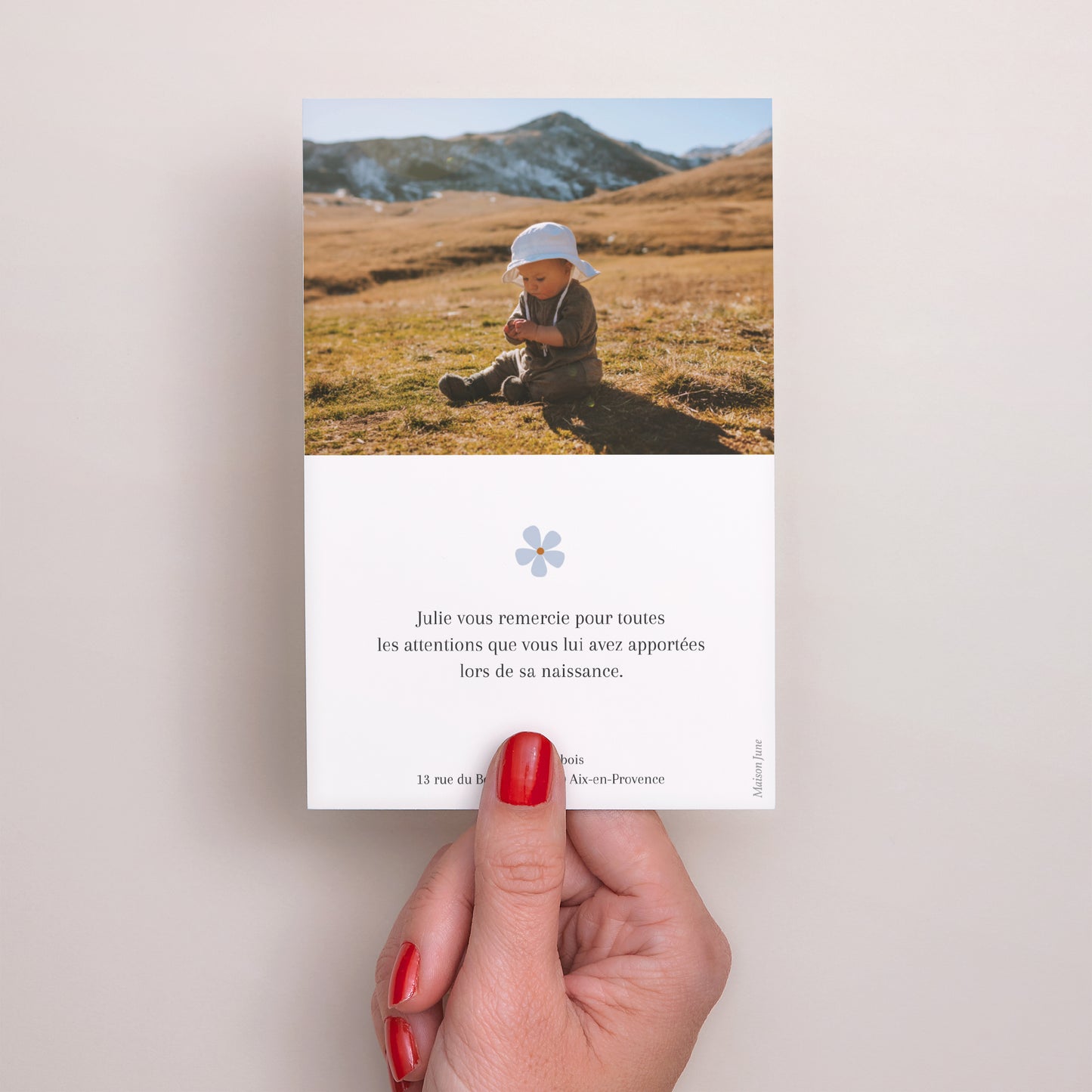 Remerciements Naissance Portrait Féerie de la nature photo N° 3