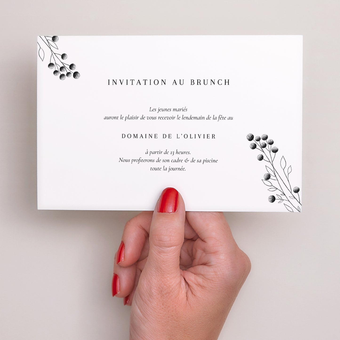 Invitations Mariage Paysage Petit Brin Chic photo N° 3