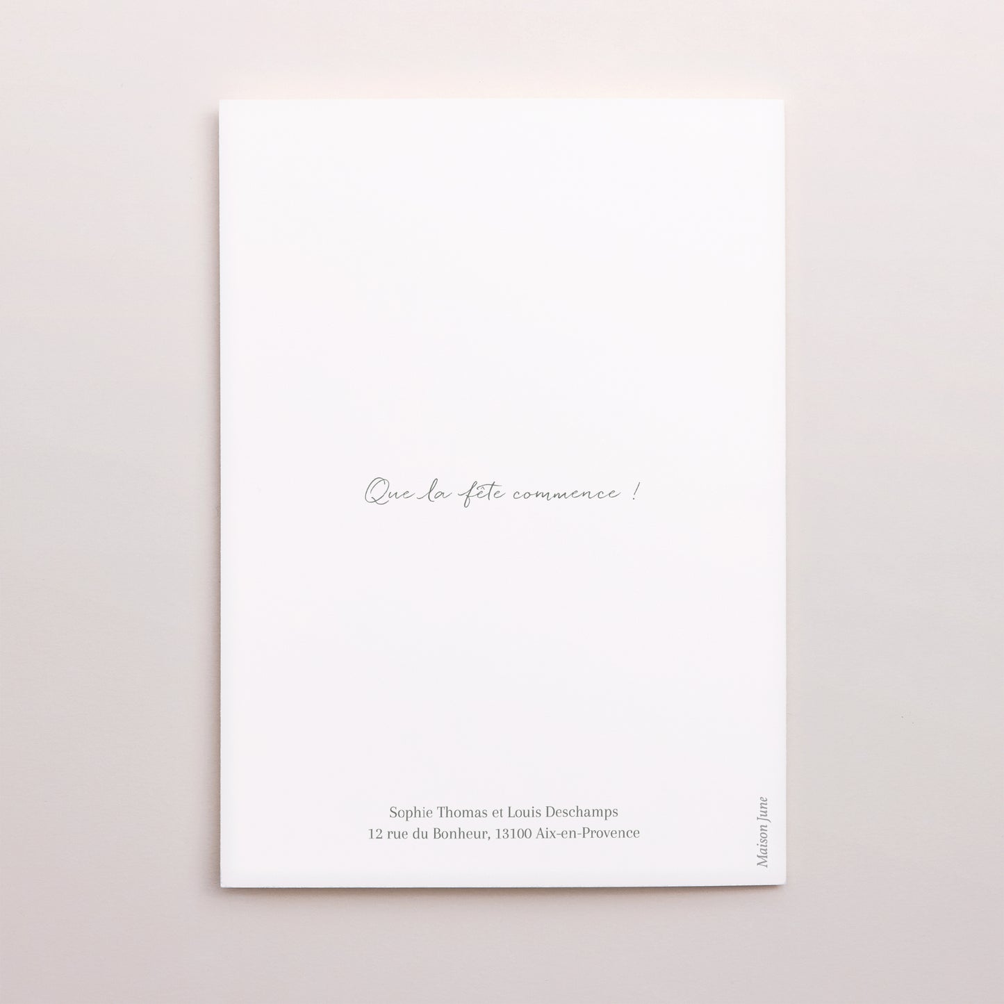 Faire-part Mariage Portrait double volet Cadre floral photo N° 3