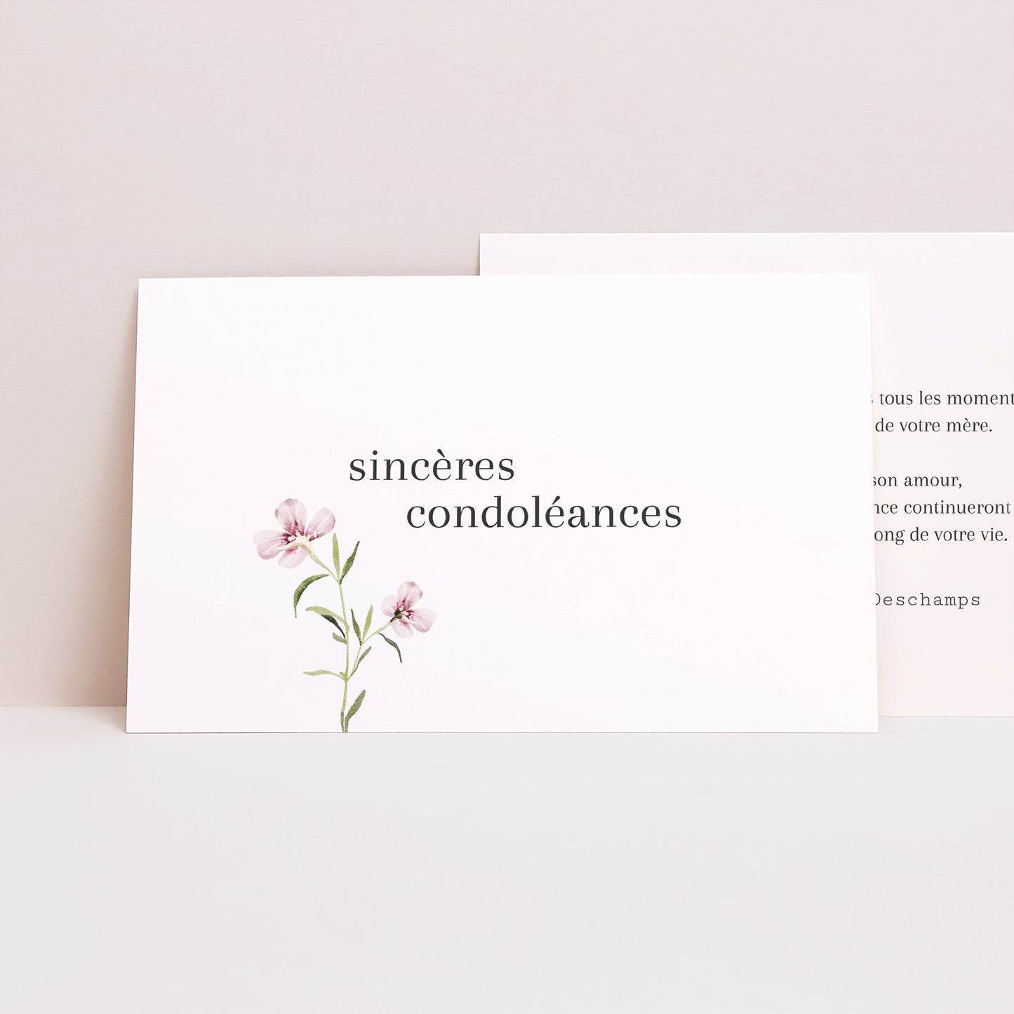 Condoléances Décès Paysage Fleurs printanières photo N° 1