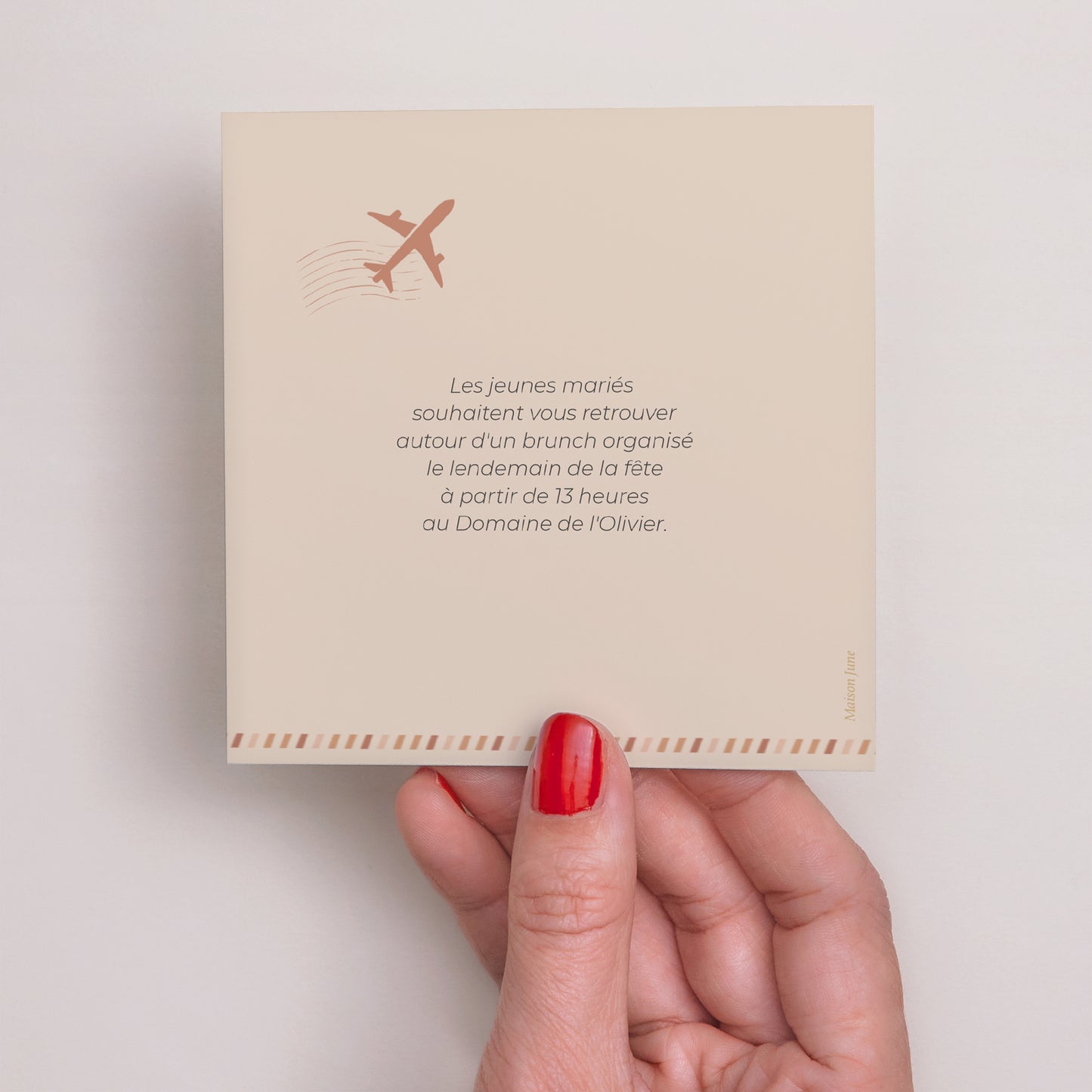 Invitations Mariage Carré Le Voyage d'une Vie photo N° 3