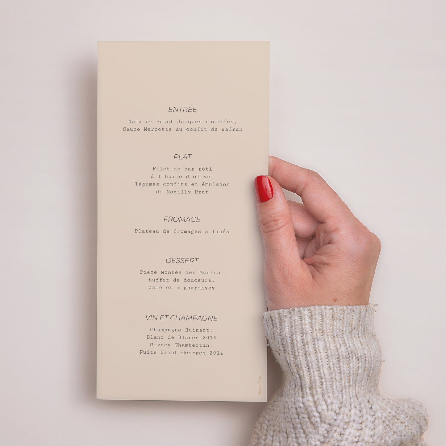 Menu Mariage Panoramique portrait Le Voyage d'une Vie photo N° 3