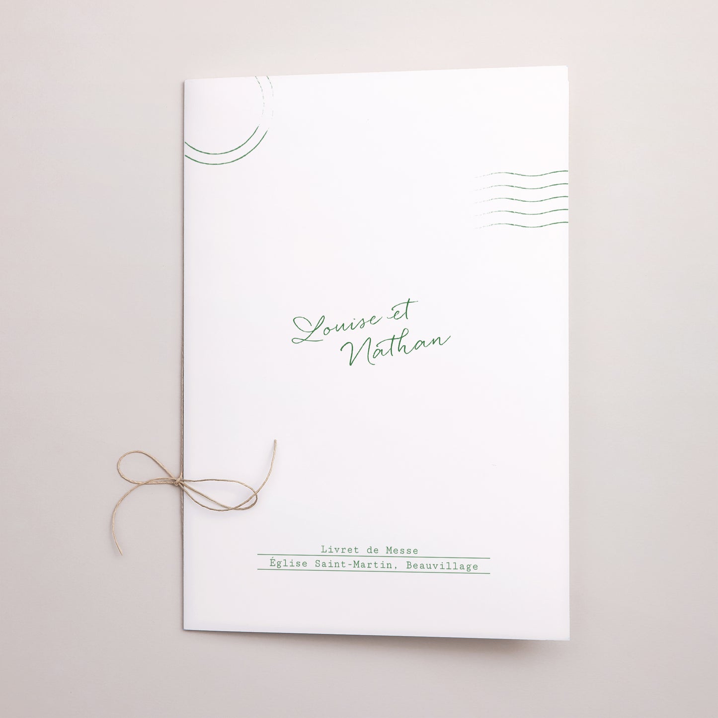 Livret de messe Mariage Double volet Passeport photo photo N° 1