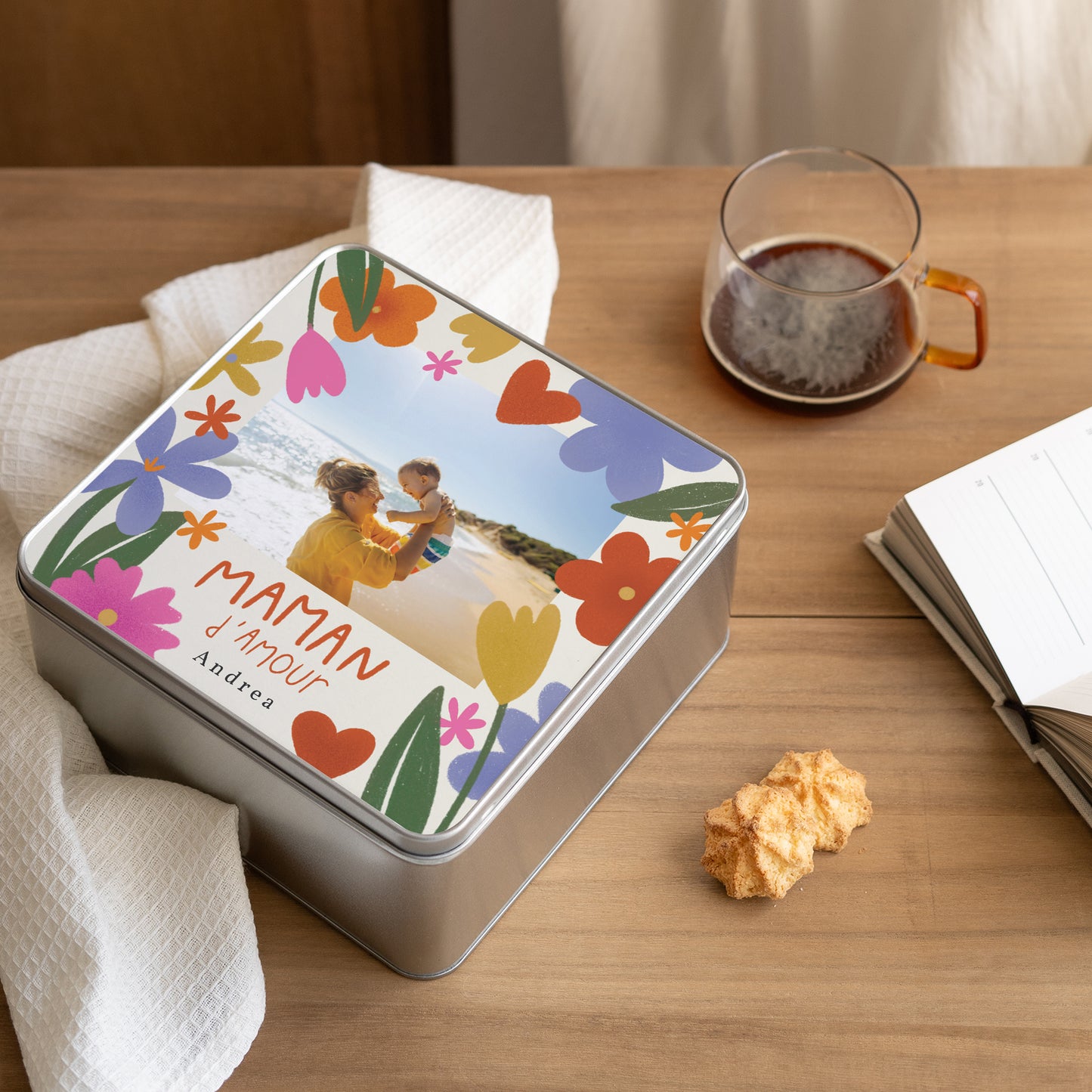 Boite métallique Objets Carrée Maman d'Amour II photo N° 2
