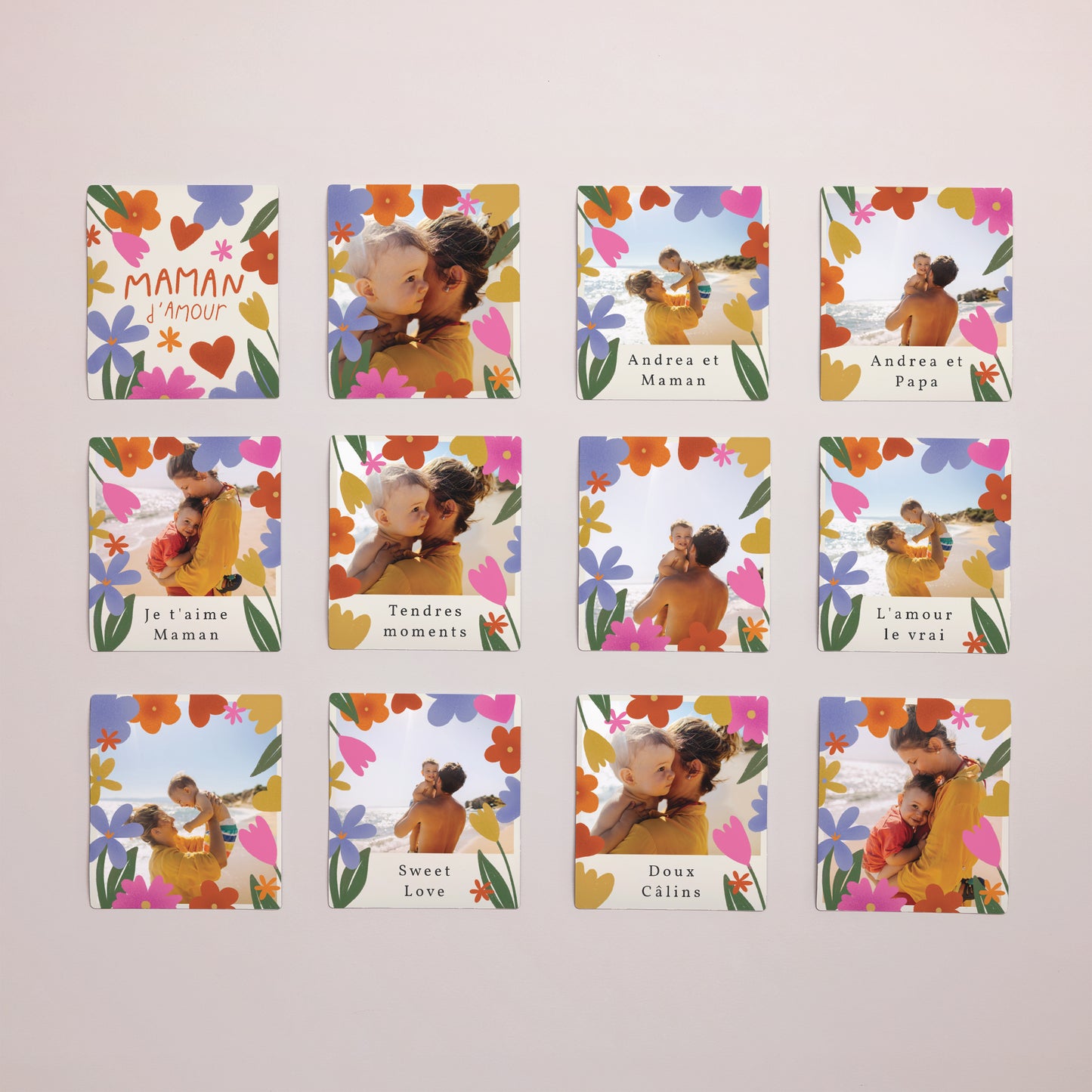 Magnet Objets Lot de 12, magnétique Maman d'Amour II photo N° 1