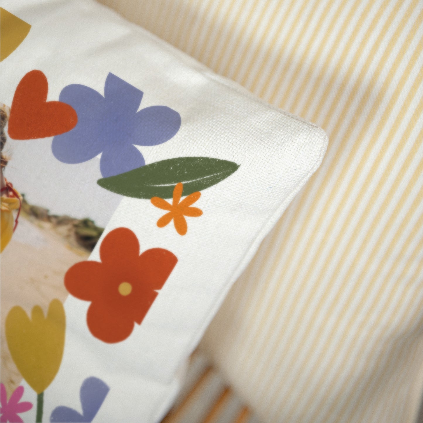 Coussin Objets Beige naturel Maman d'Amour II photo N° 3