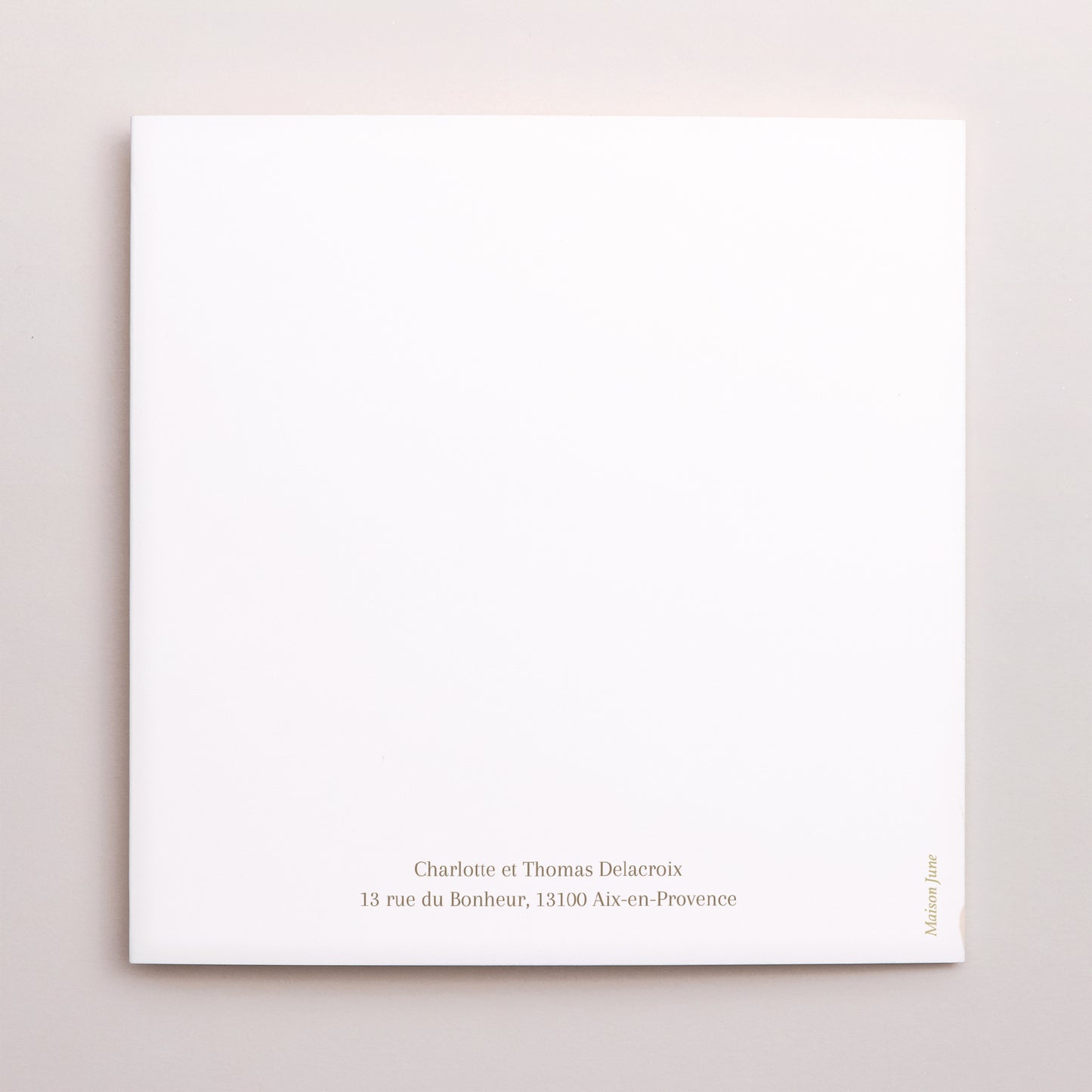 Remerciements Mariage Carré double volet Médaillon Bohème photo N° 3