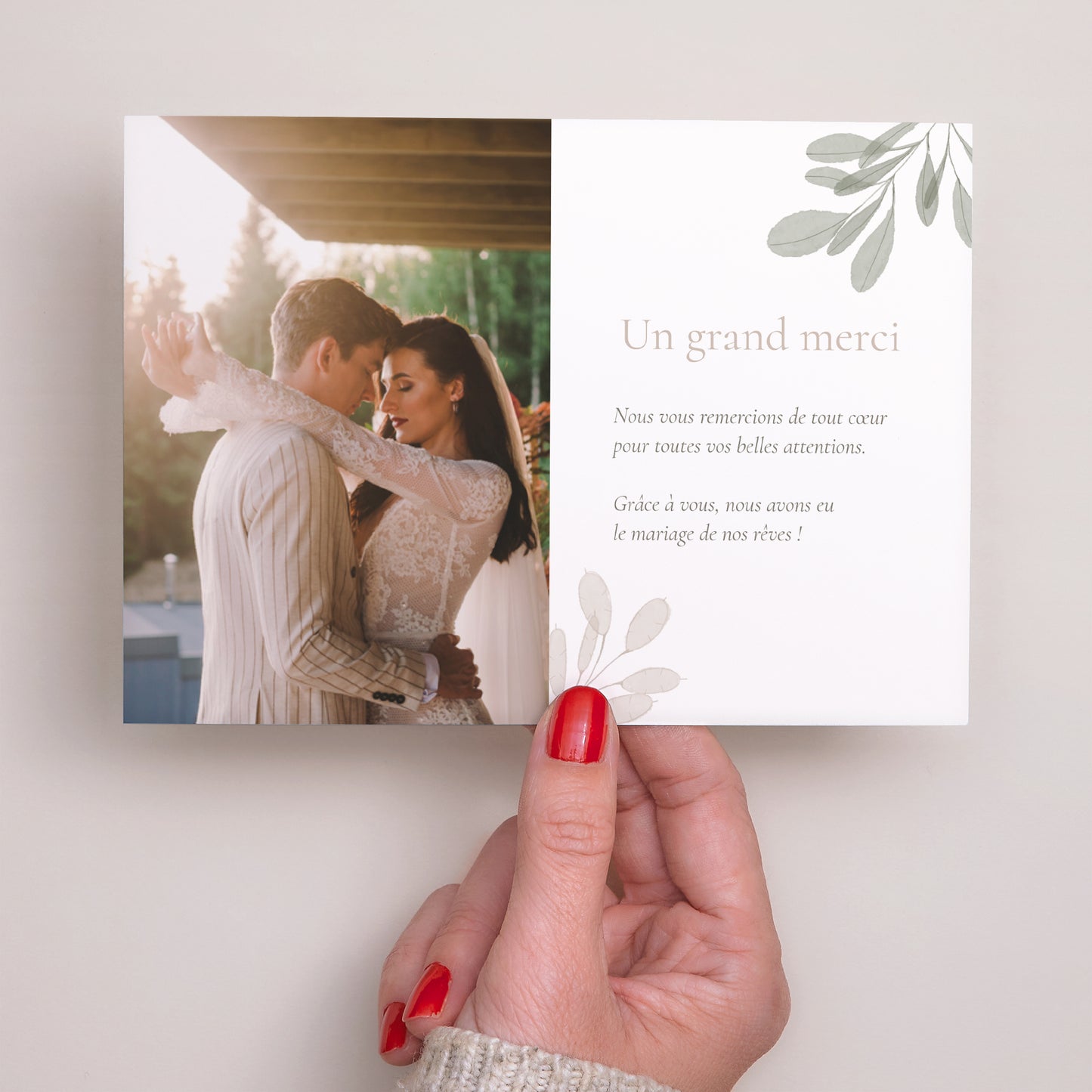 Remerciements Mariage Paysage Gélule Végétale photo N° 3