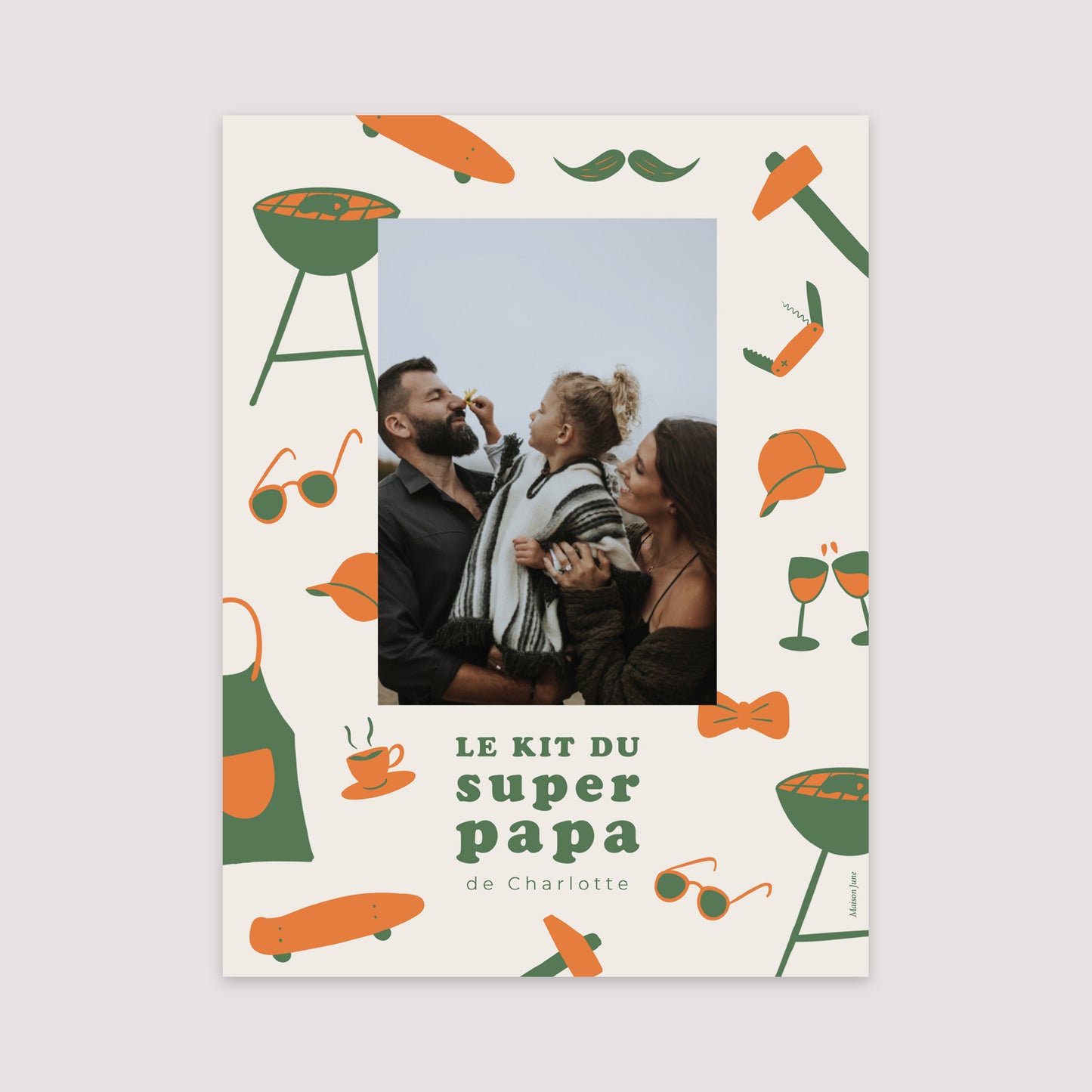 Affiche Portrait 30 x 40 cm Kit du super papa photo N° 2
