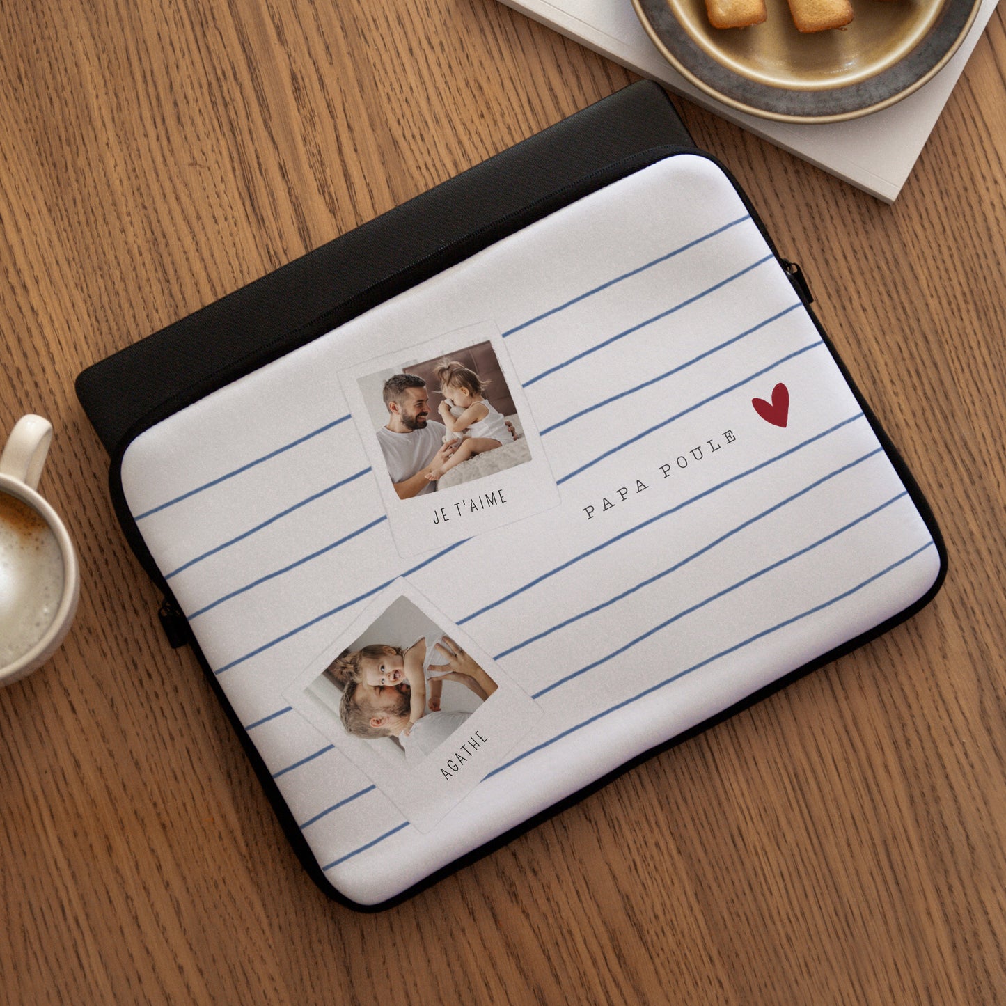 Housse ordinateur 15 pouces Papa poule photo N° 3