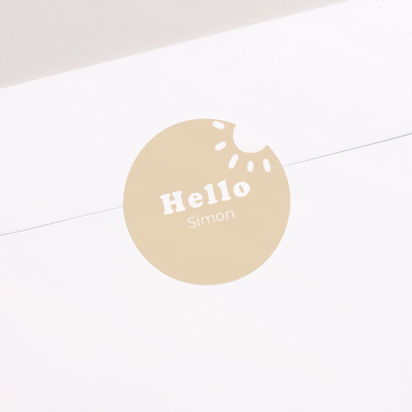 Sticker Naissance Rond Motif soleil dorure photo N° 1