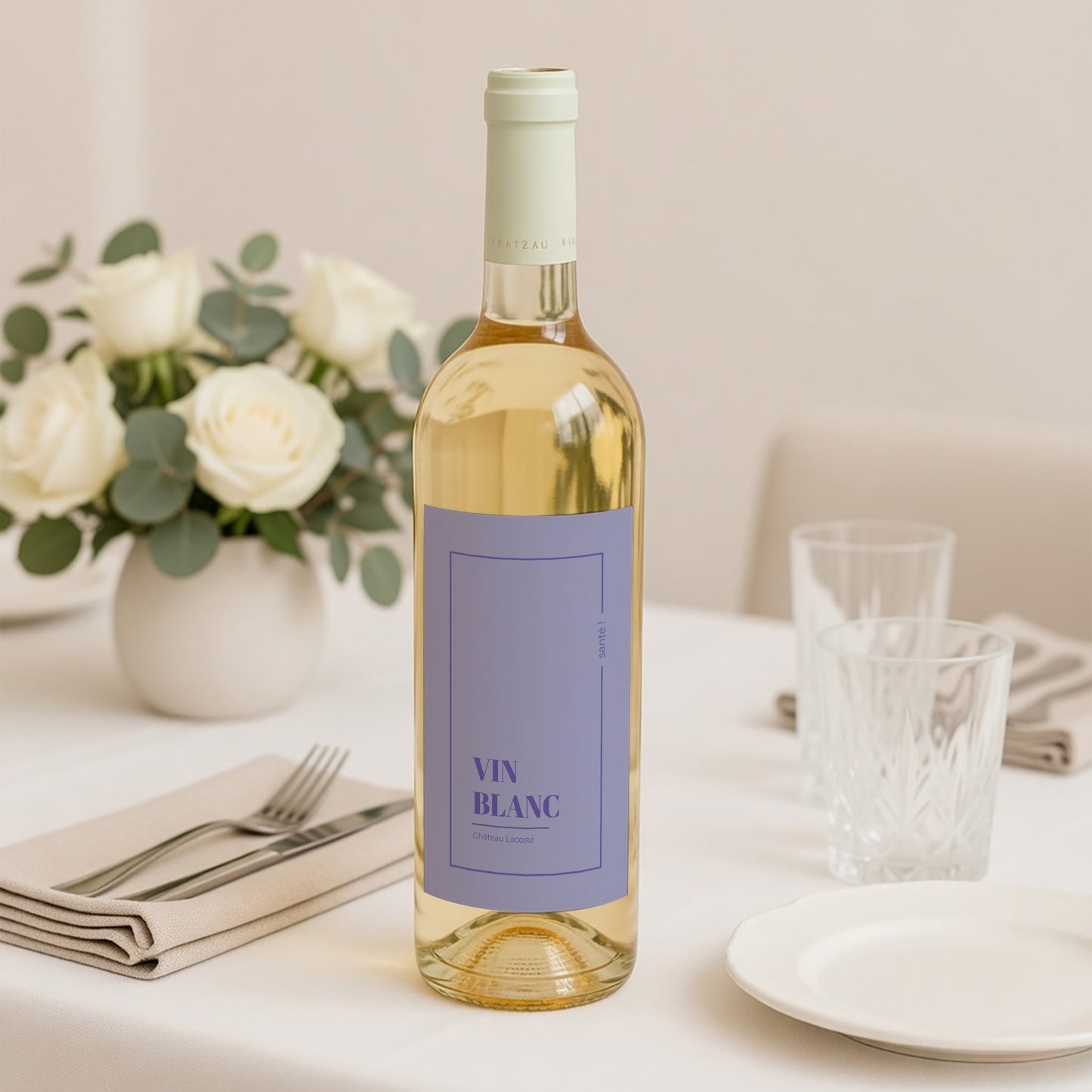 Etiquette bouteille Mariage Portrait Pop & love photo N° 2