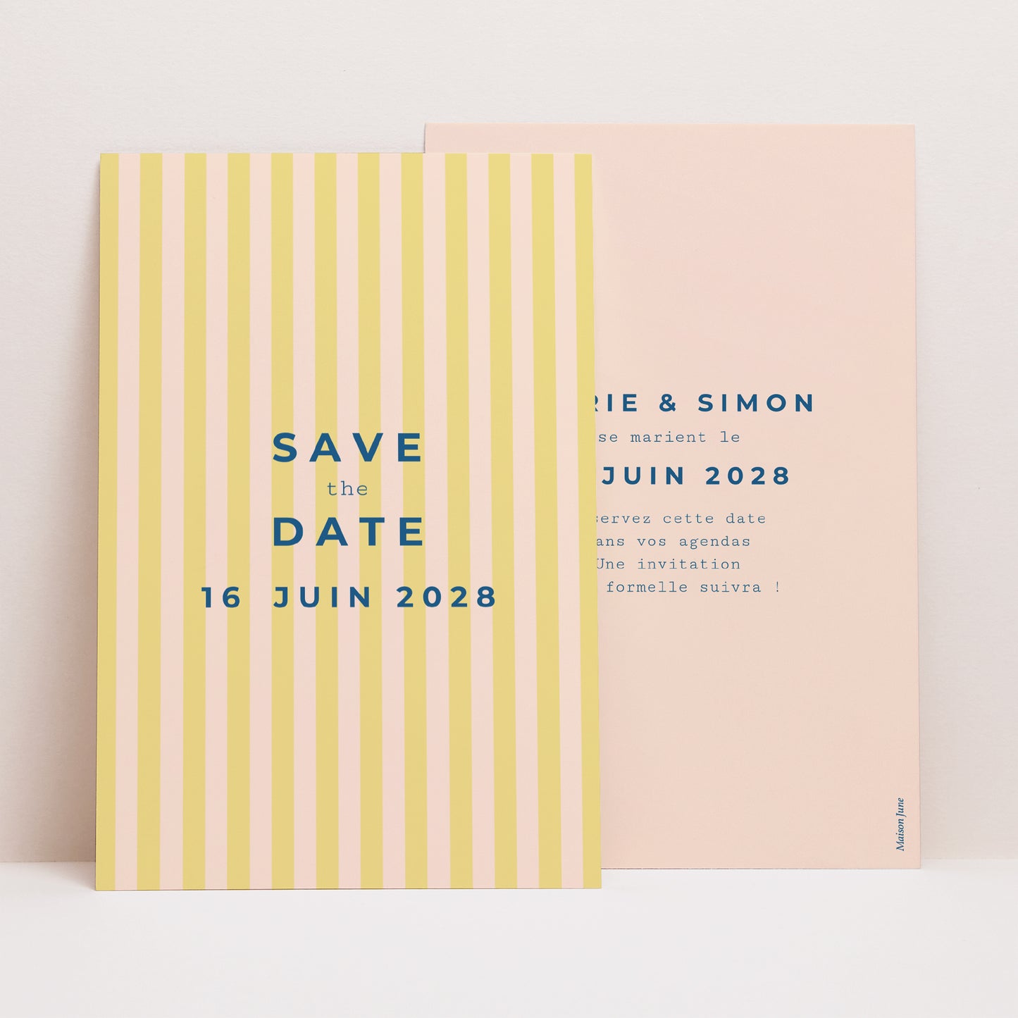 Save the date Mariage Portrait L'amour à la plage photo N° 1