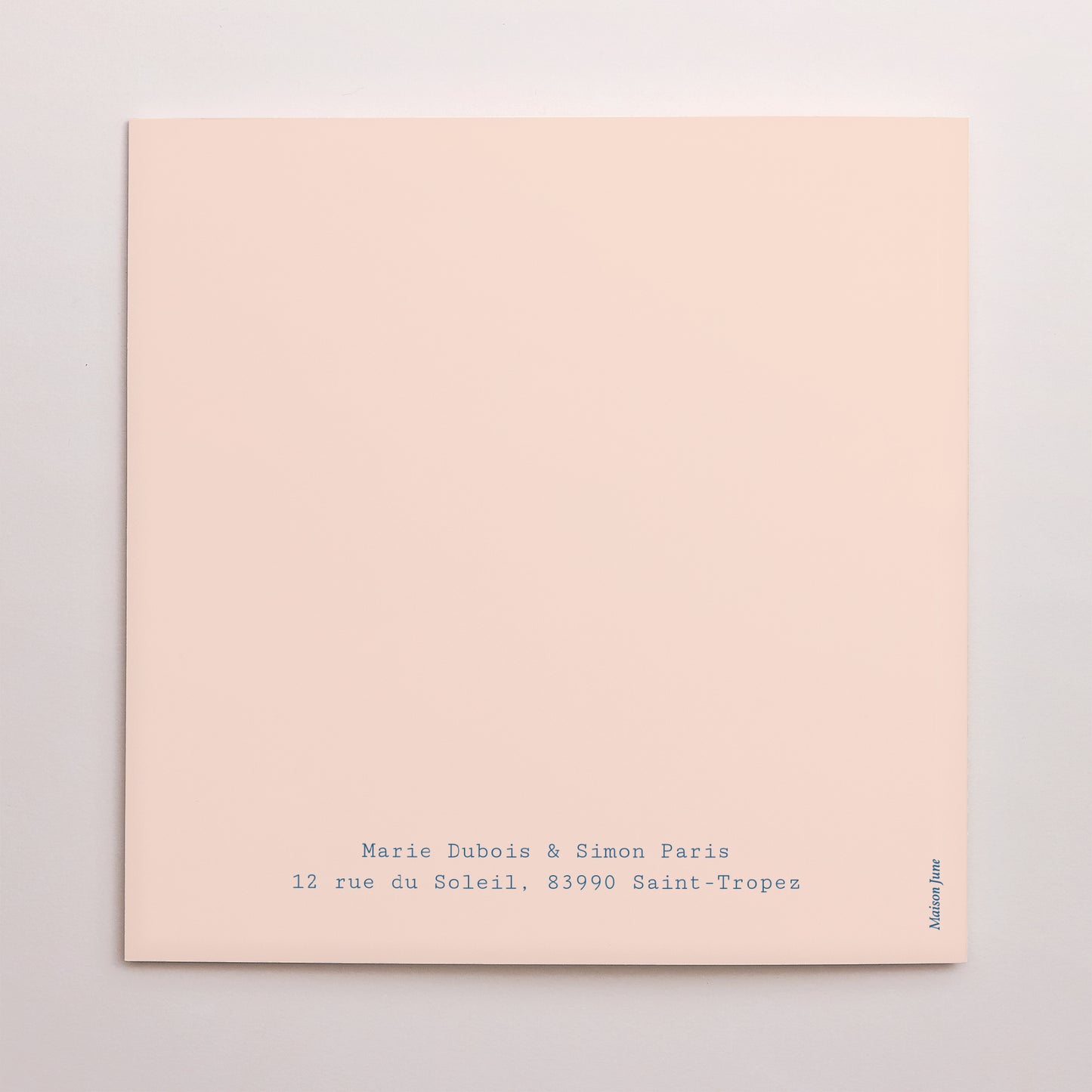 Remerciements Mariage Carré double volet L'amour à la plage photo N° 3