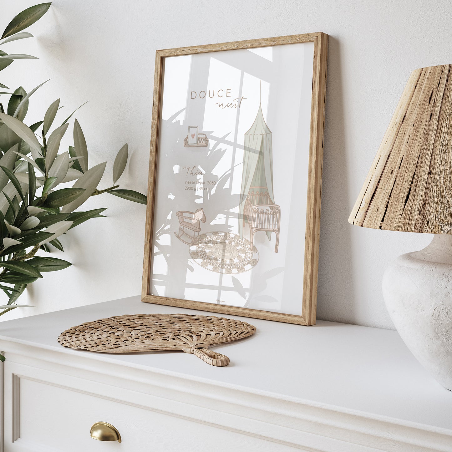 Affiche Naissance Portrait Douce nuit photo N° 5