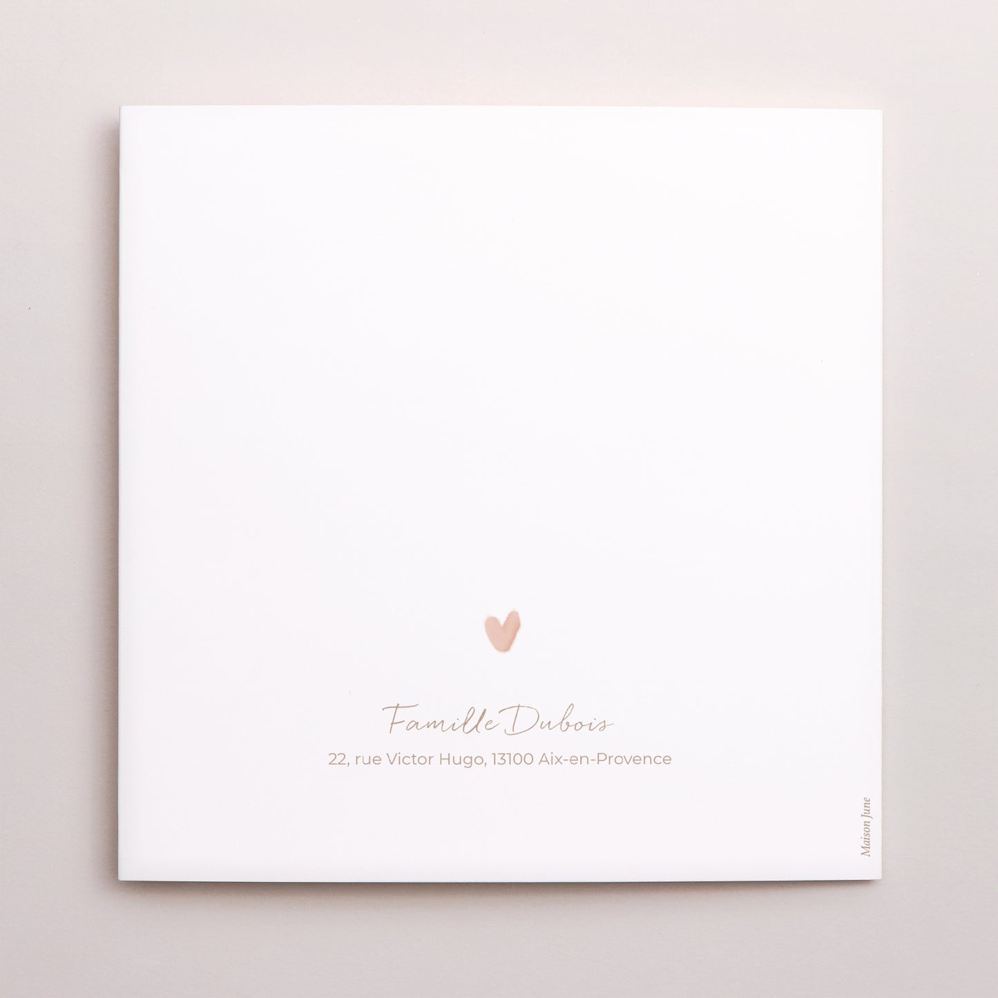 Faire-part Naissance Carré double volet Douce nuit photo N° 3