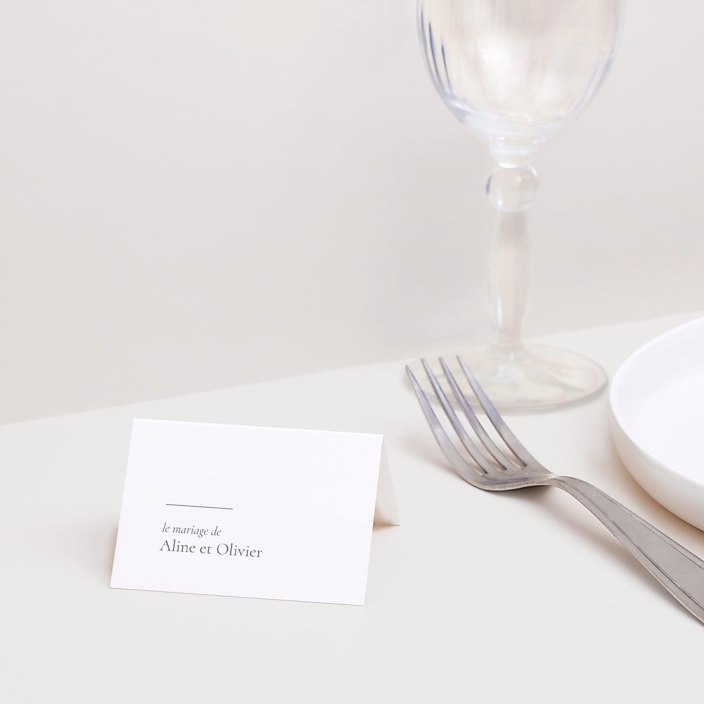 Marque-place Mariage 2 volets Branche d'Olivier II photo N° 2