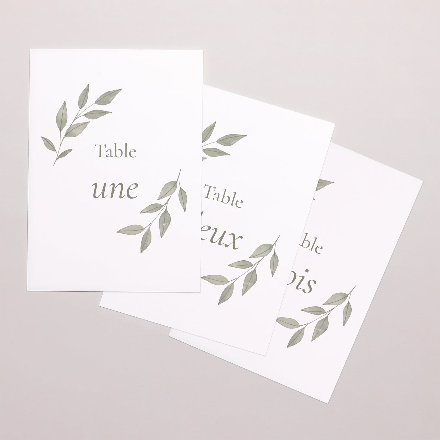 Marque table Mariage Rectangle Couronne végétale dorée photo N° 1