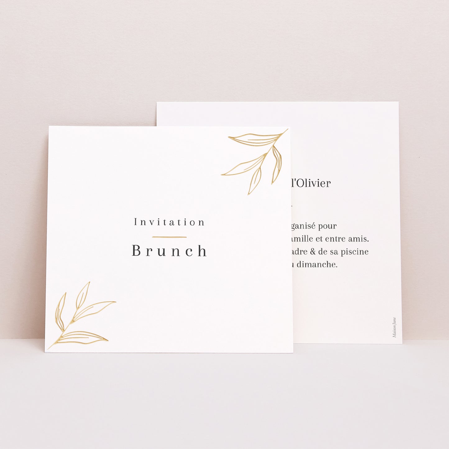Invitations Mariage Carré alliance romantique photo N° 1