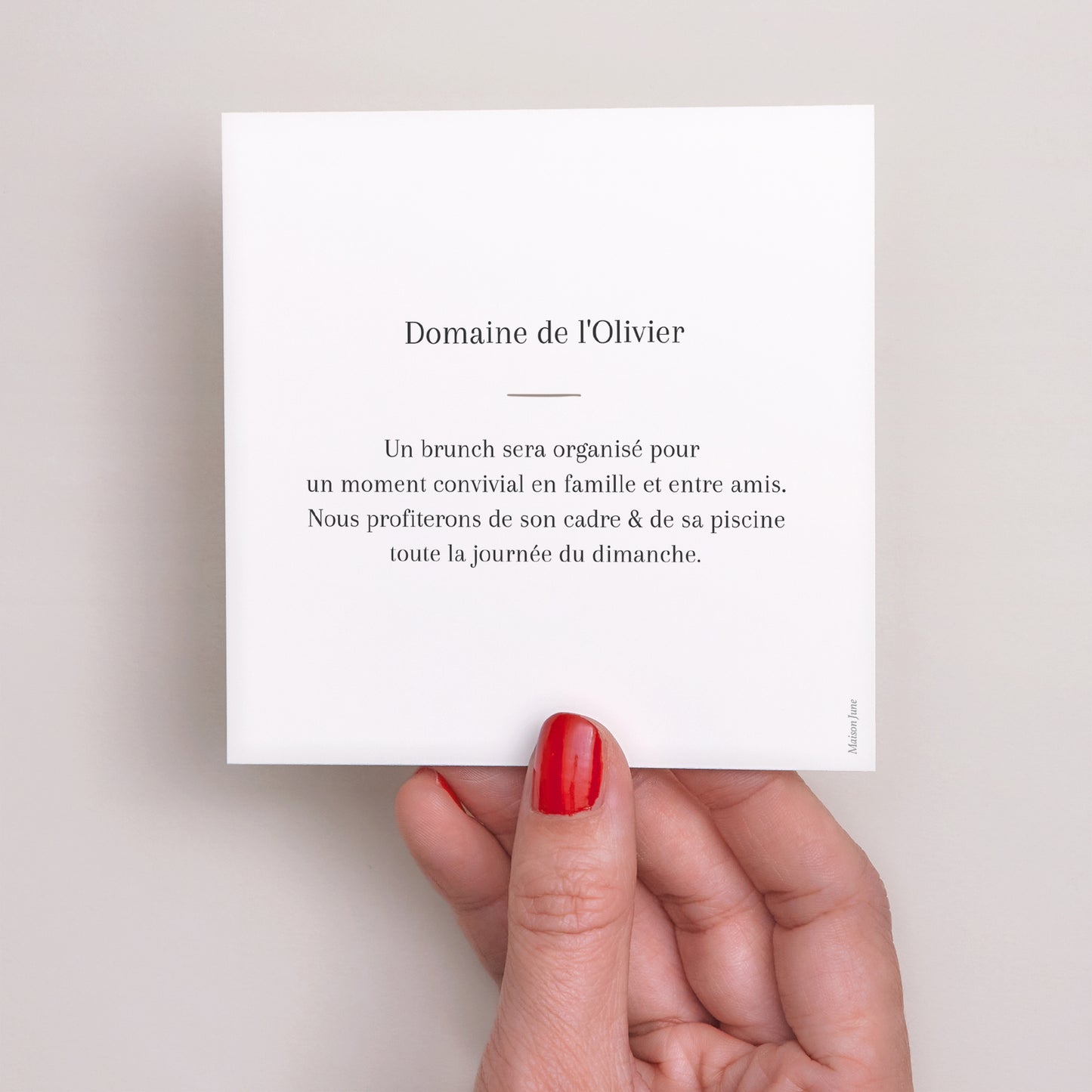 Invitations Mariage Carré Alliance romantique photo N° 3