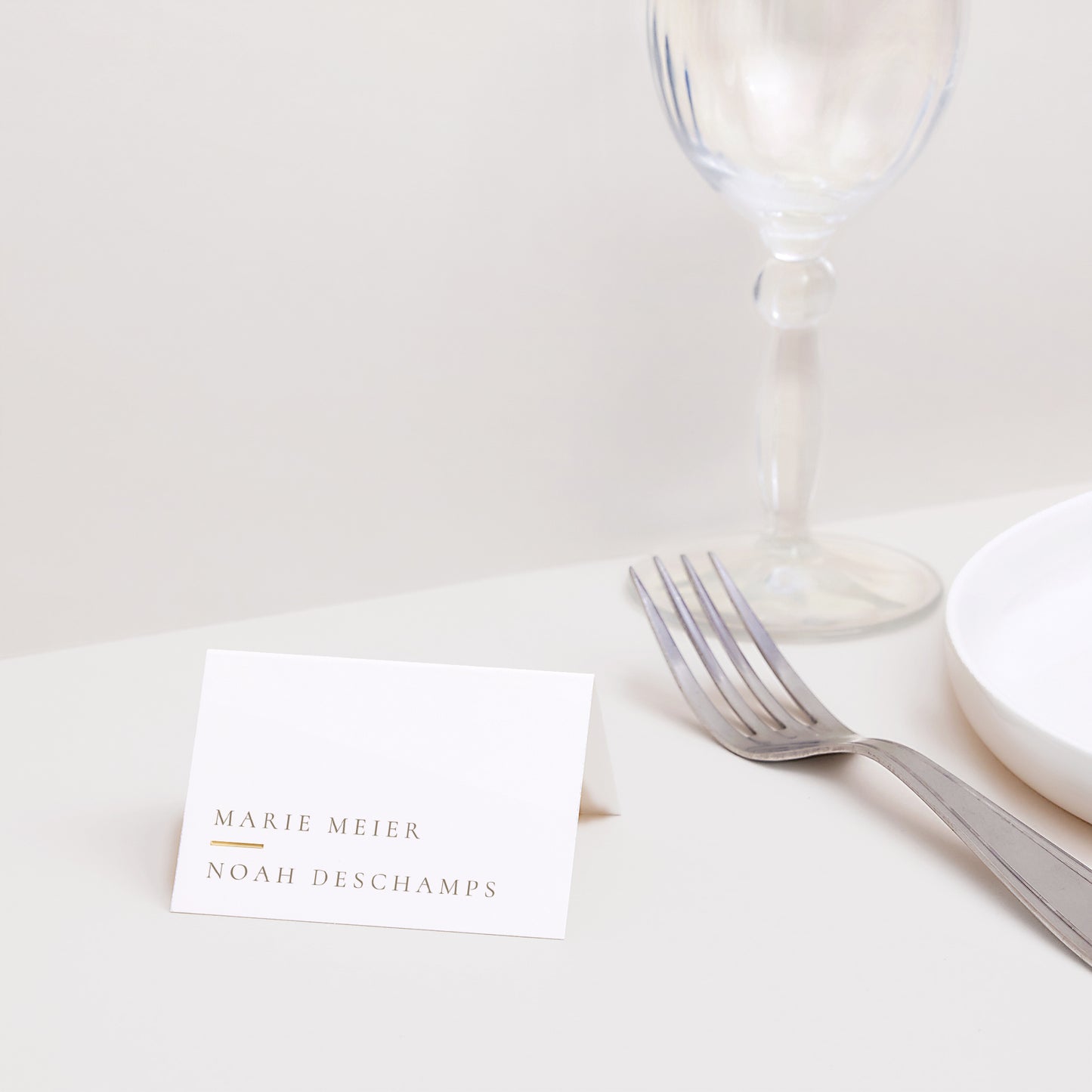 Marque-place Mariage 2 volets Dorure élégante photo N° 2