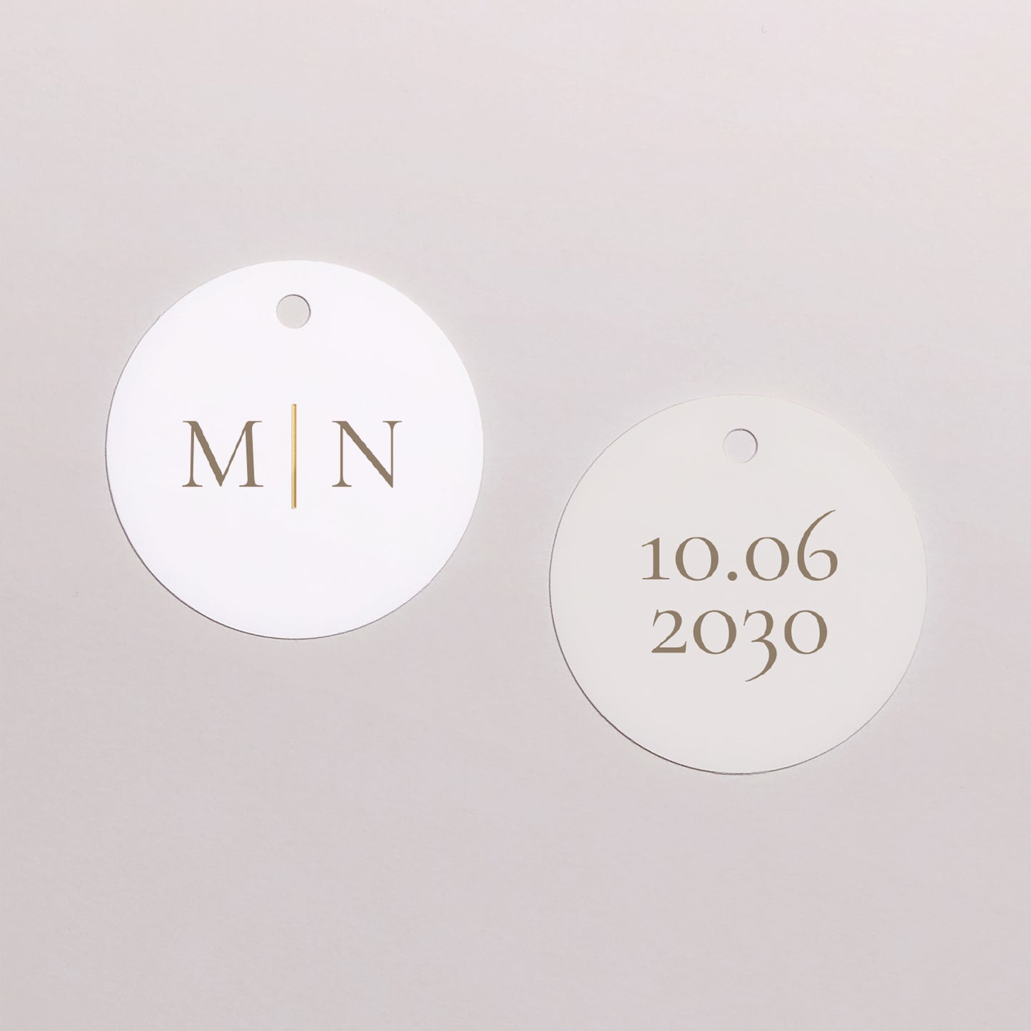 Boîte à dragées Mariage boule avec étiquette ronde Dorure élégante photo N° 3