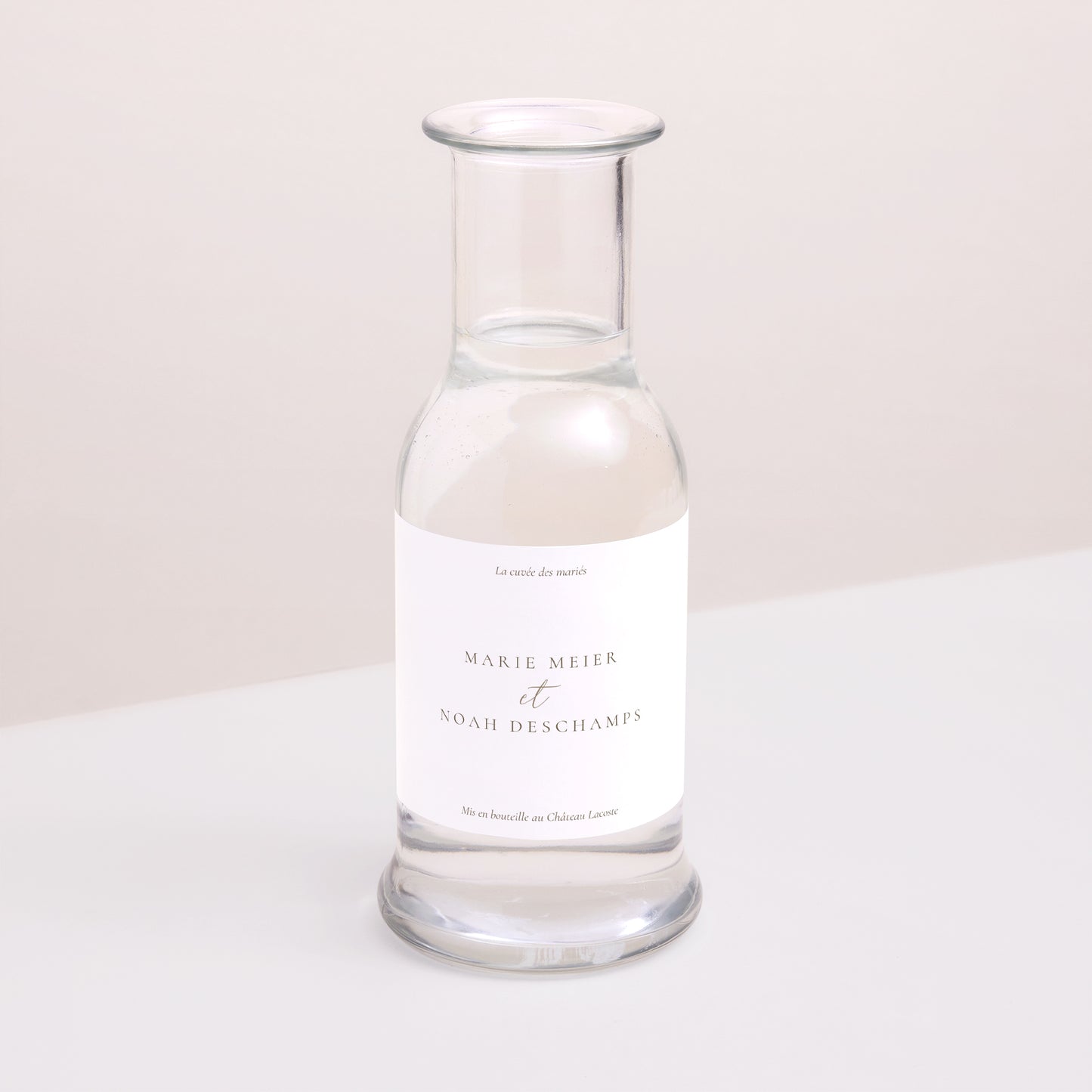 Etiquette bouteille Mariage Paysage Dorure élégante photo N° 2