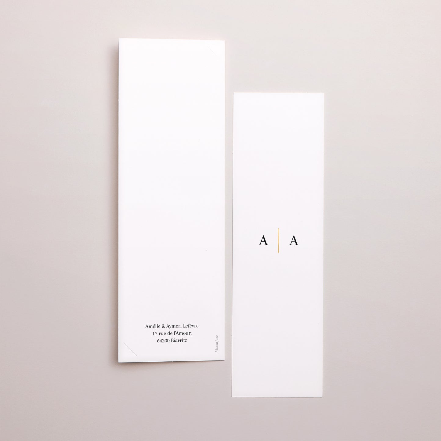 Remerciements Mariage Marque-page photo Destins liés photo N° 3